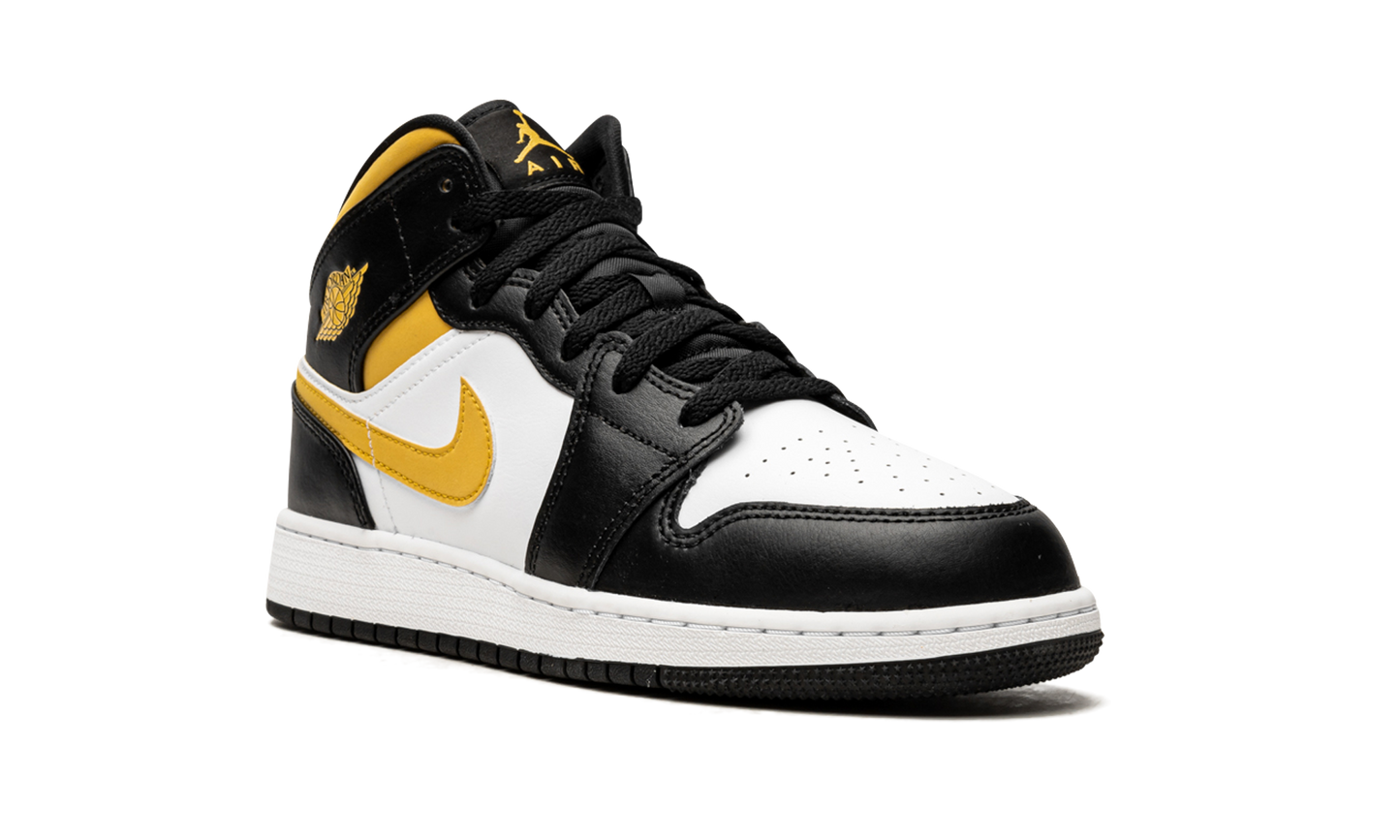 Air Jordan 1 Mid GS "Pollen / Black / White" 554725 177