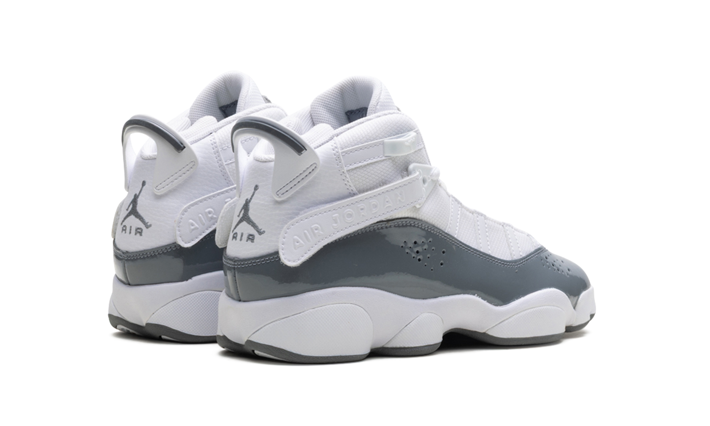 Air Jordan 6 RINGS GS "WHITE COOL GREY" 323419 121