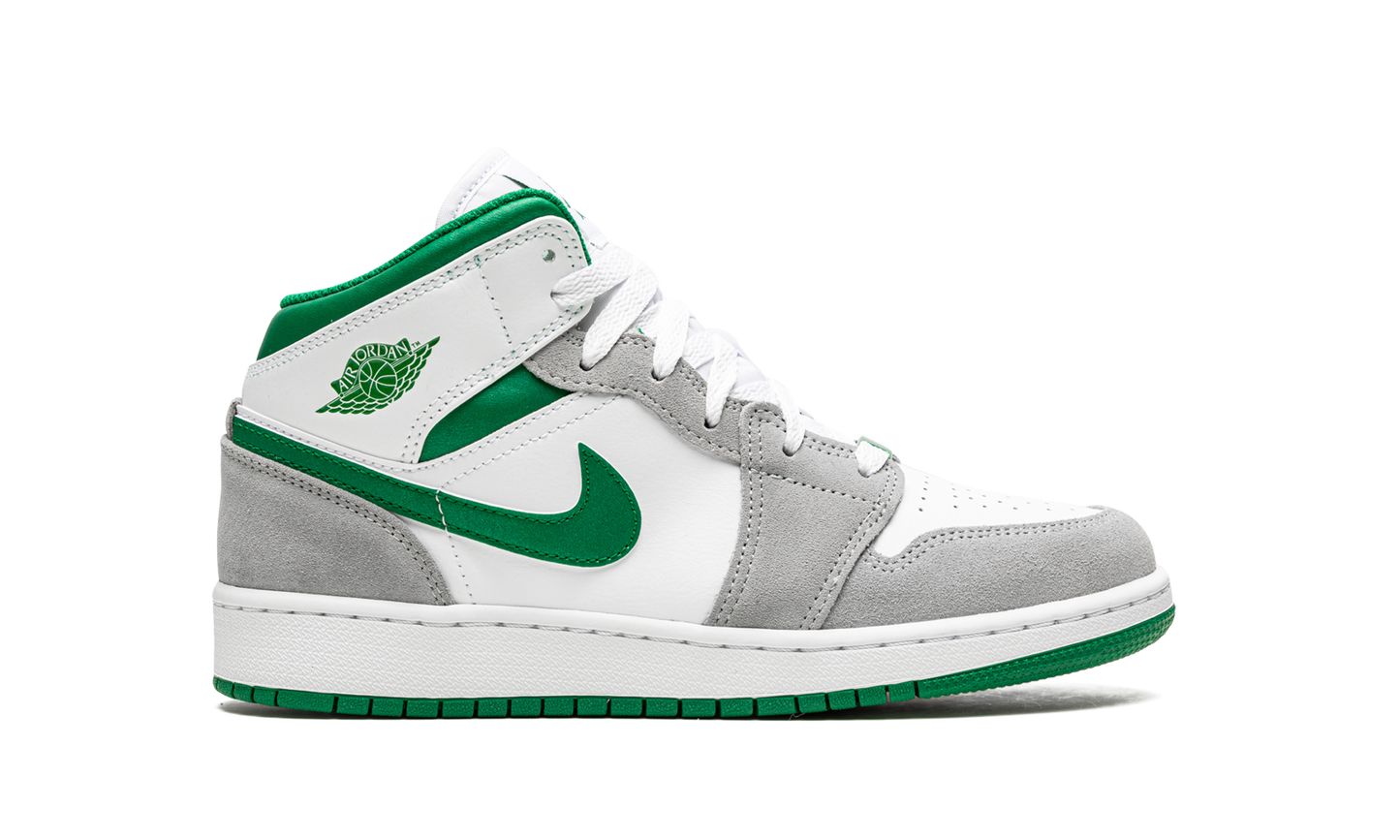 Air Jordan 1 Mid SE GS "Grey / Pine Green" DC7248 103