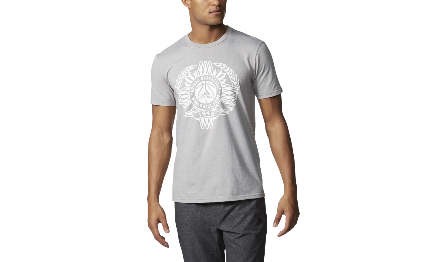 Global Game Short Sleeve T-Shirt "Grey / White" BP7757