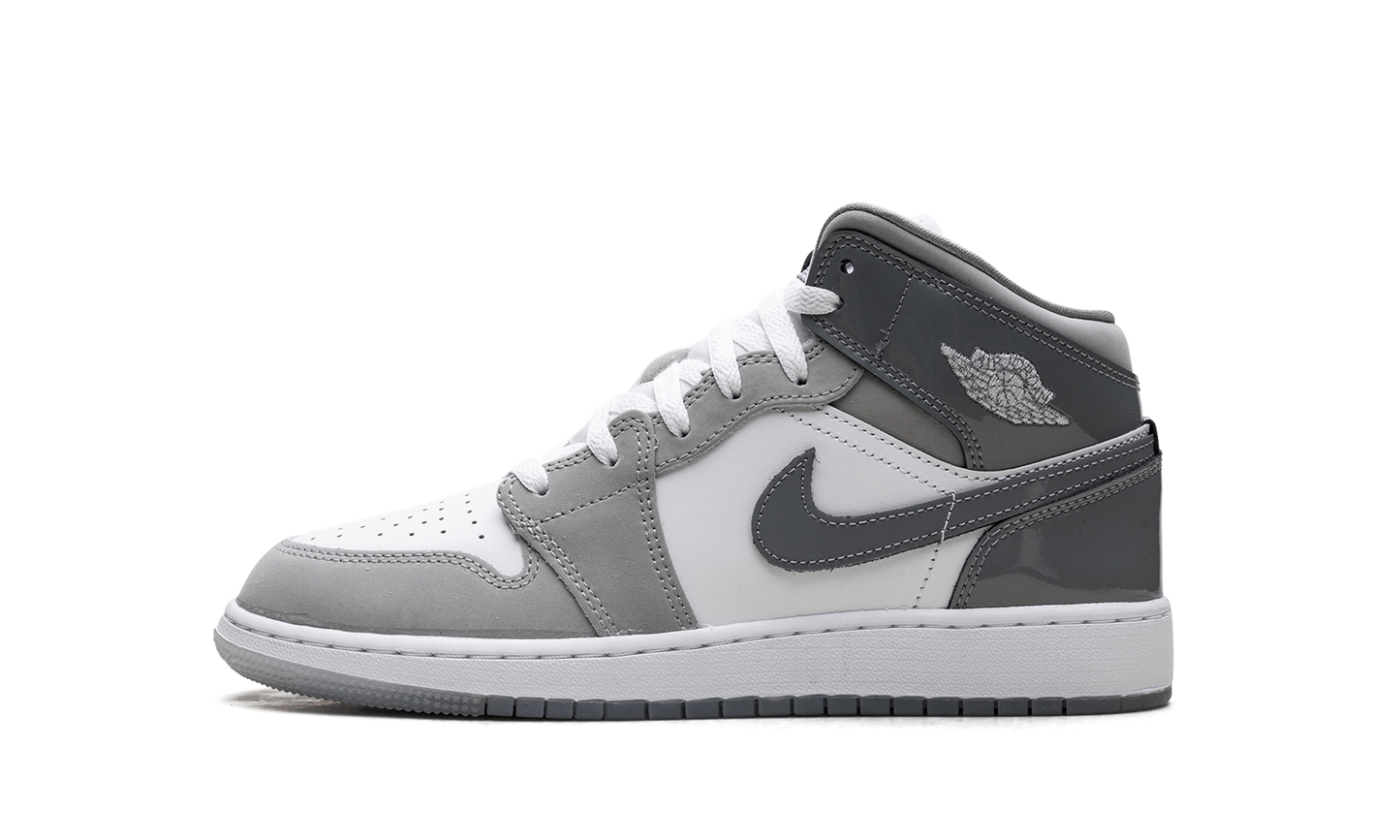 Jordan 1 Mid GS "White Medium Cool Grey" HF3193 100