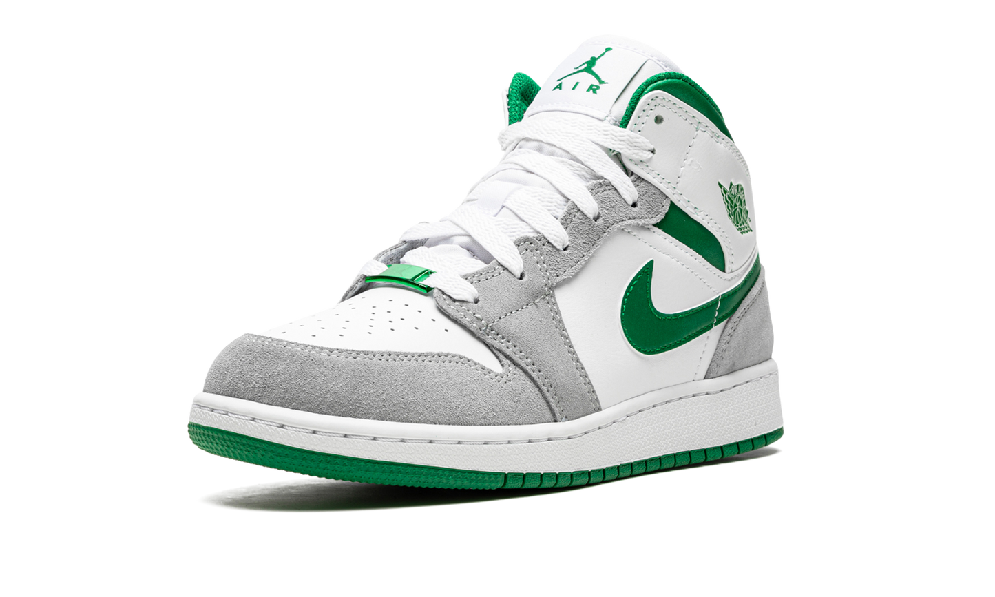 Air Jordan 1 Mid SE GS "Grey / Pine Green" DC7248 103