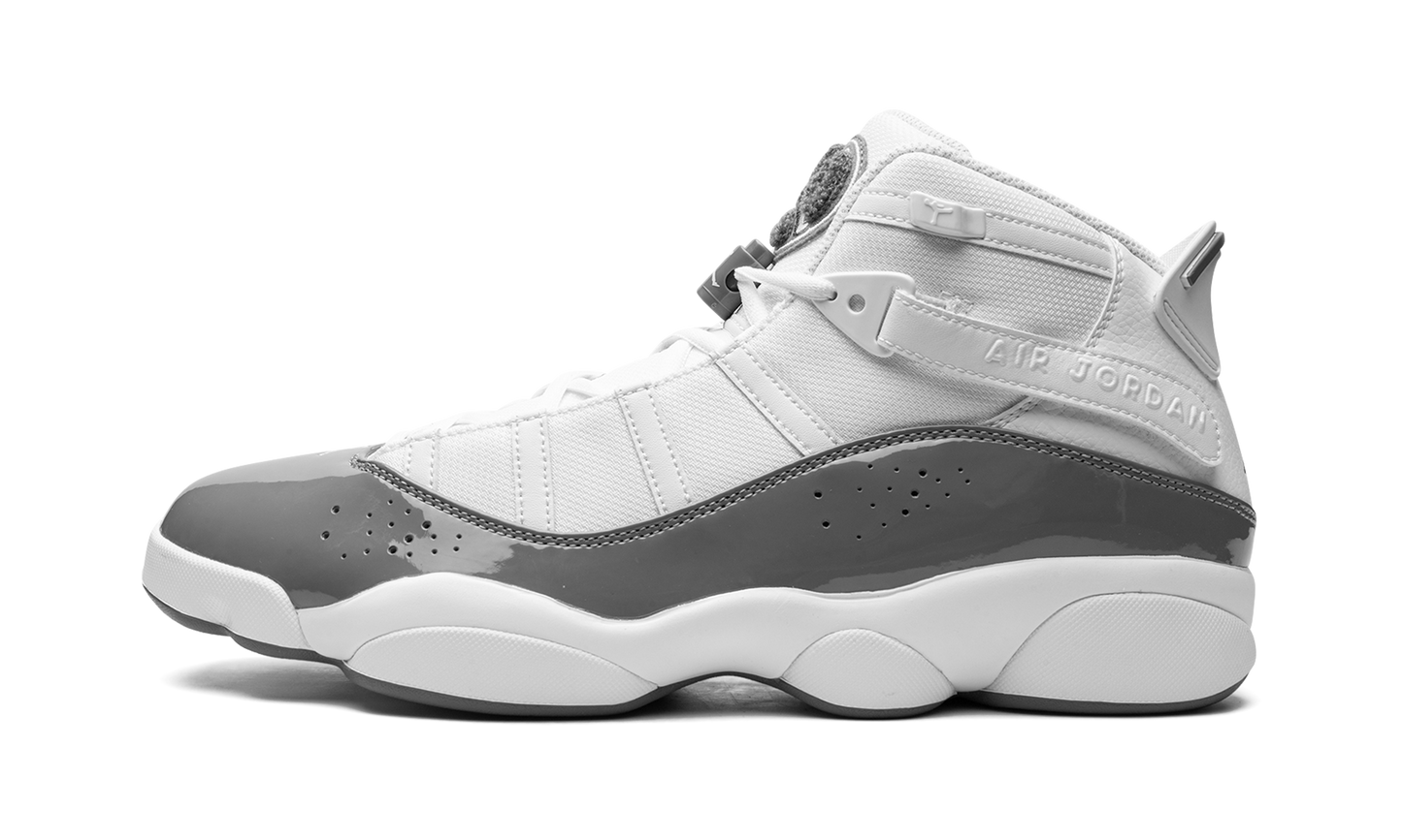 Jordan 6 rings "White / Cool Grey" 322992 121