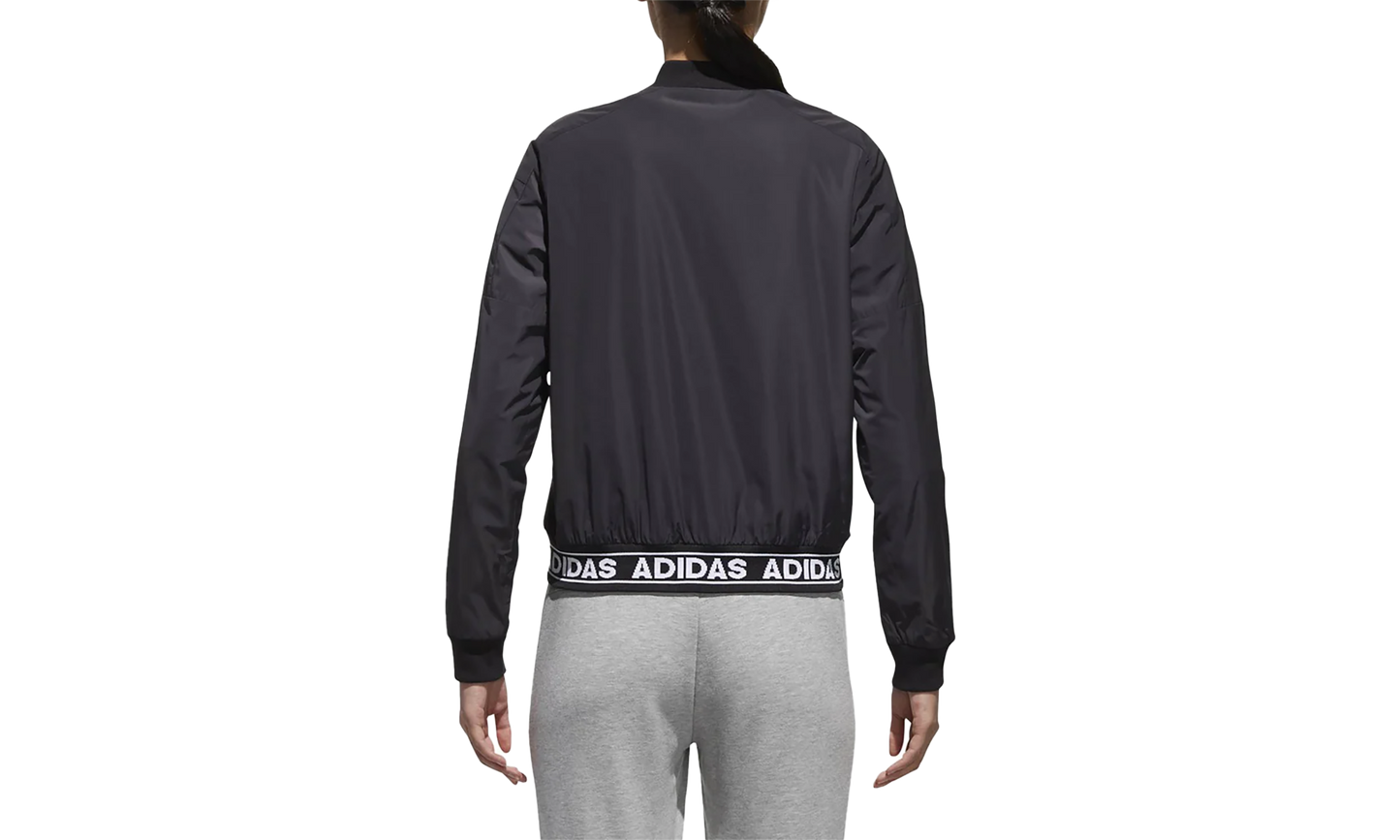 Sport Id Woven Bomber Womens Short Jacket "Black" CE2535