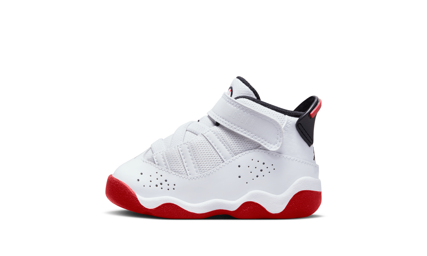 Air Jordan 6 RINGS TD "WHITE UNIVERSITY RED" 323420-160