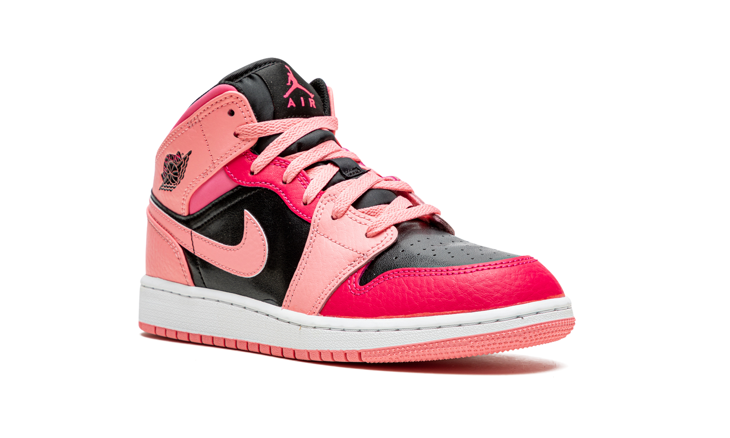 Air Jordan 1 Mid GS "Coral Chalk" 554725 662