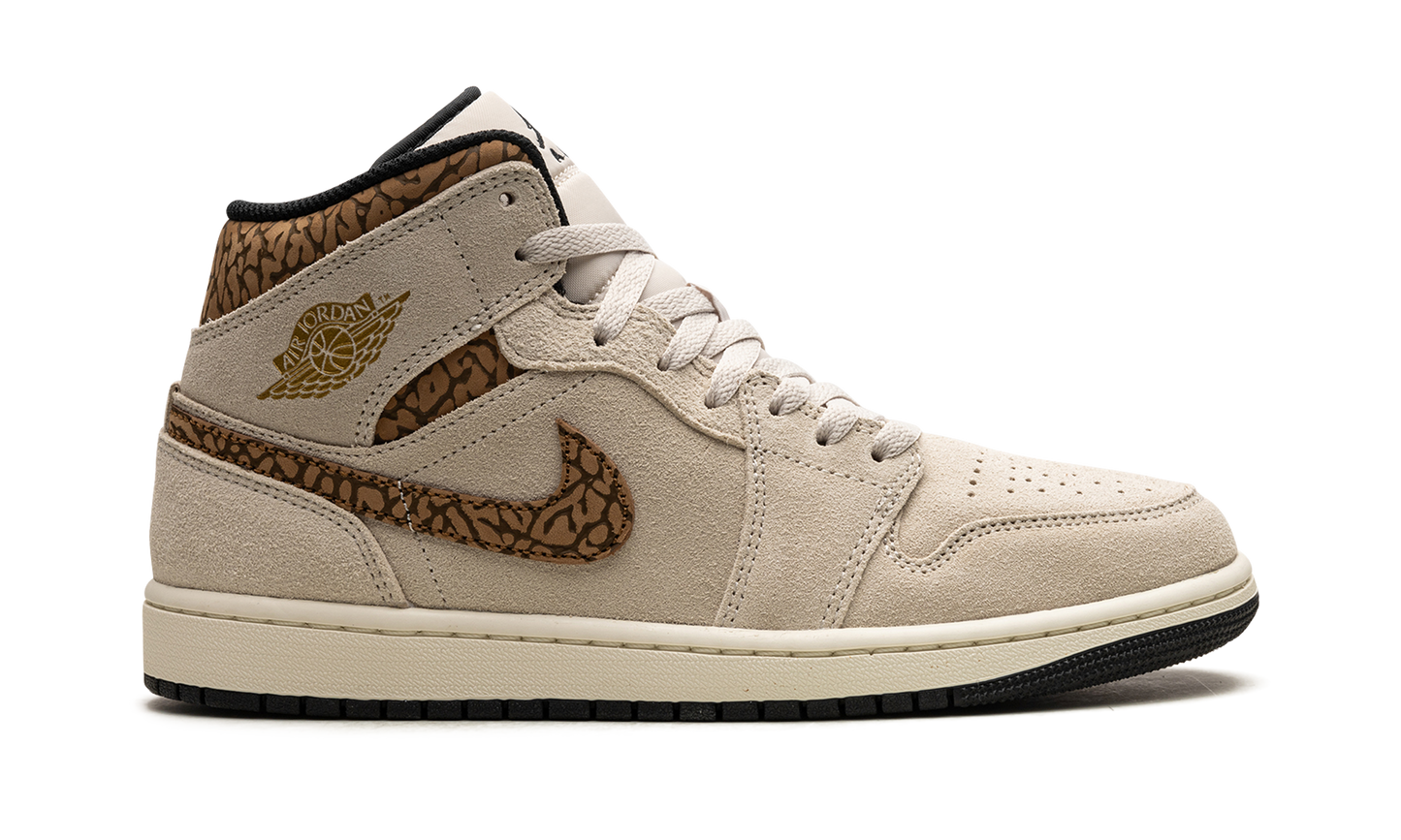 Air Jordan 1 Mid "Brown Elephant" DZ4129 102