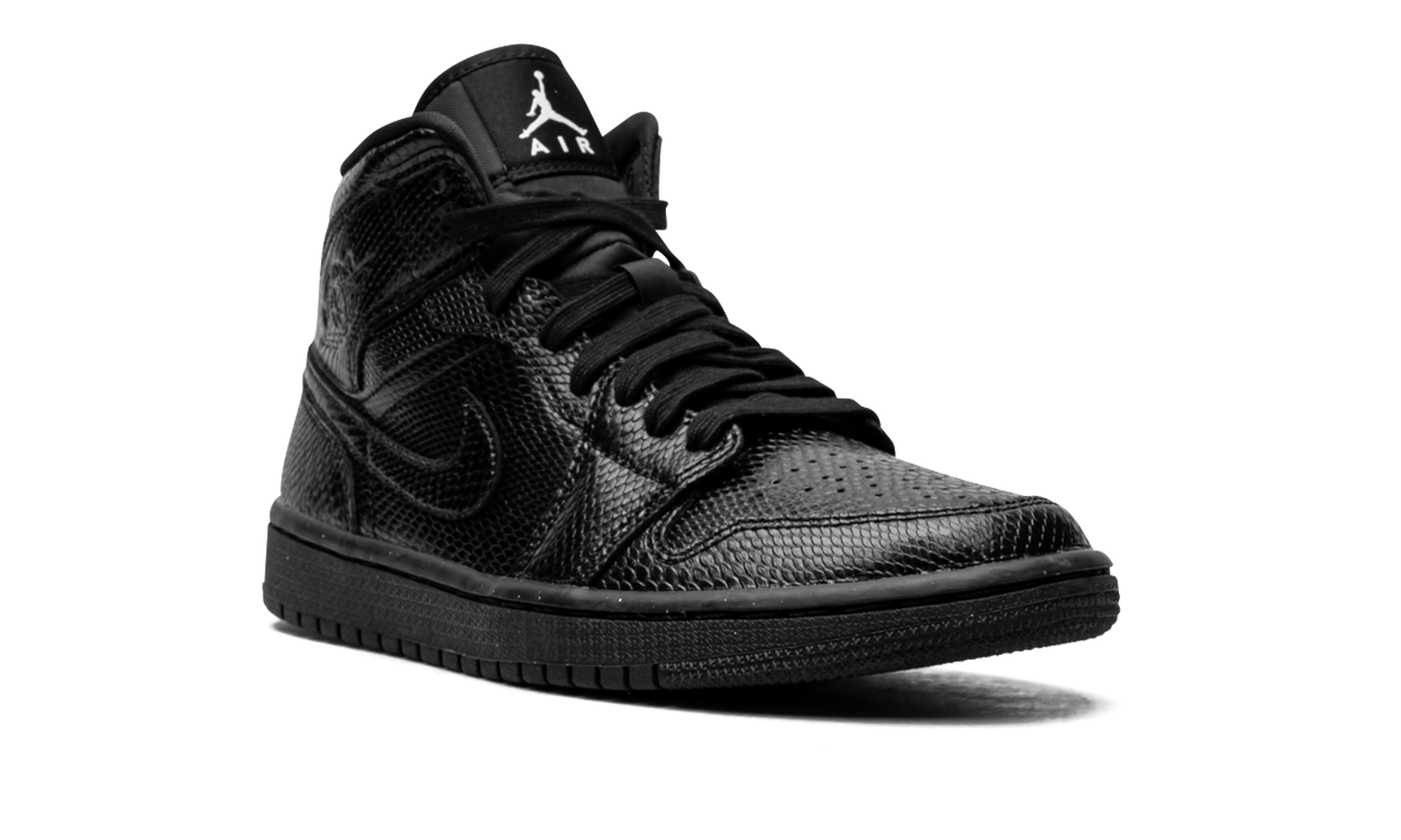 AIR JORDAN 1 MID WMNS "Black Snakeskin" BQ6472 010