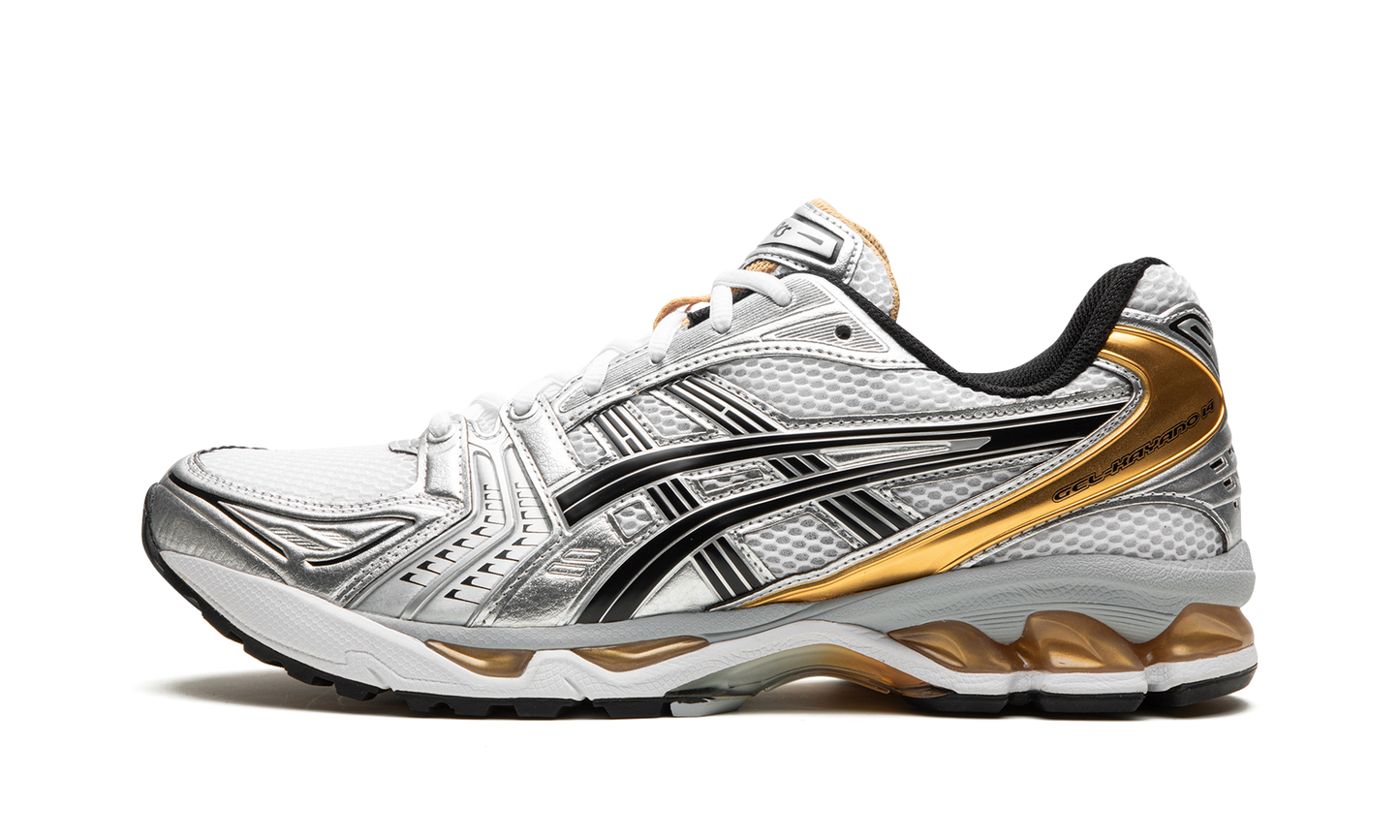 Gel-Kayano 14 "White / Pure Gold" 1201A019 102