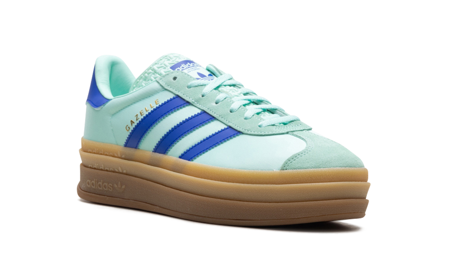 Gazelle Bold WMNS "Clear Mint Lucid Blue Gold Metallic" JI2702