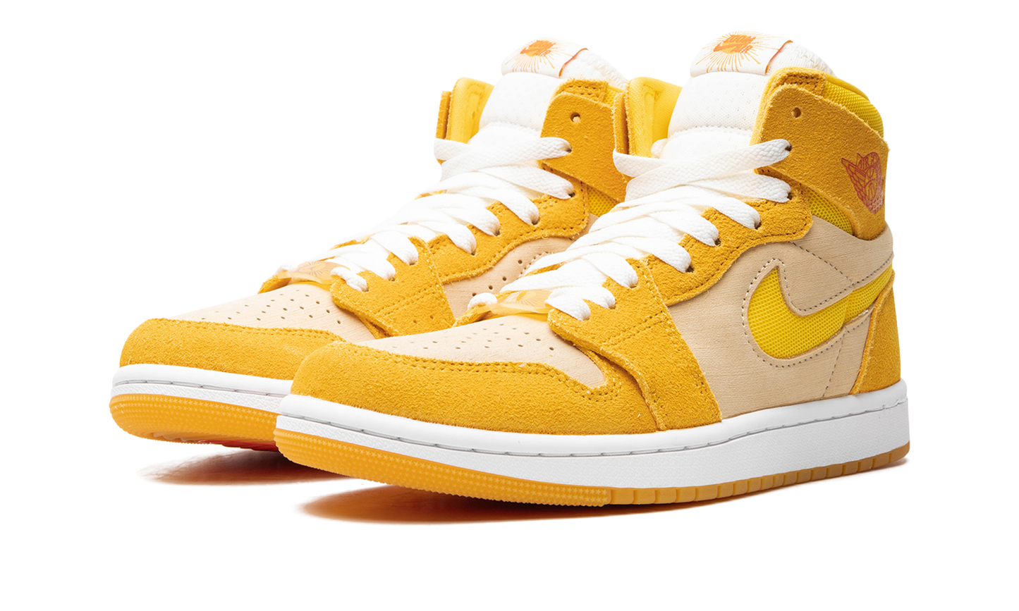Air Jordan 1 Zoom Air CMFT 2 WMNS "Yellow Ochre/Tour Yellow-Pale Vanilla-Safety" FJ5743 700