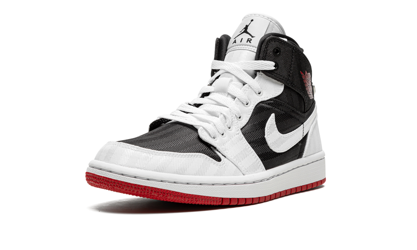 AIR JORDAN 1 MID SE UTL WMNS "White / Black / Gym Red" DD9338 016