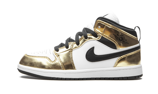 AIR JORDAN 1 MID SE PS "Metallic Gold"