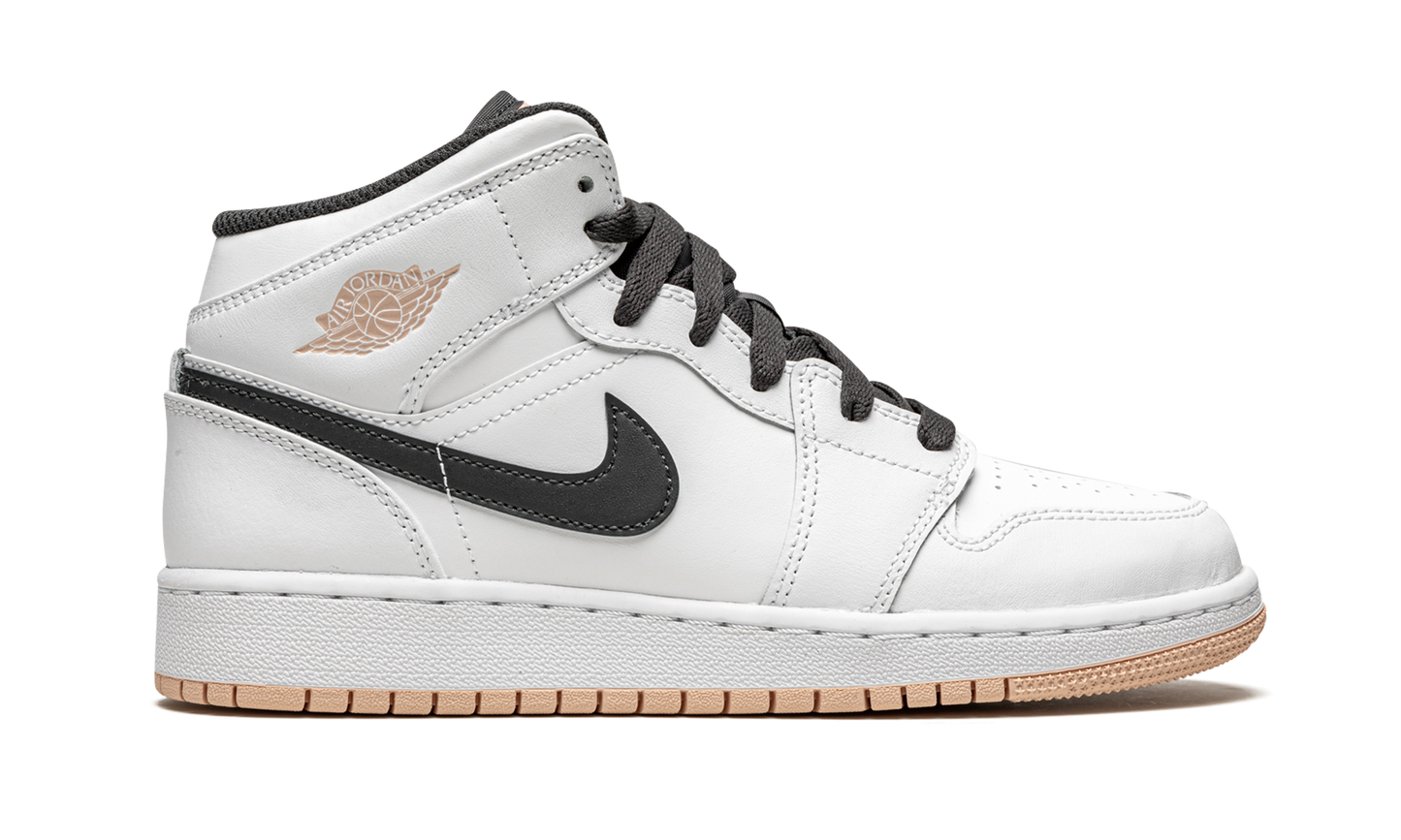 Air Jordan 1 Mid GS "White / Arctic Orange" 554725 180