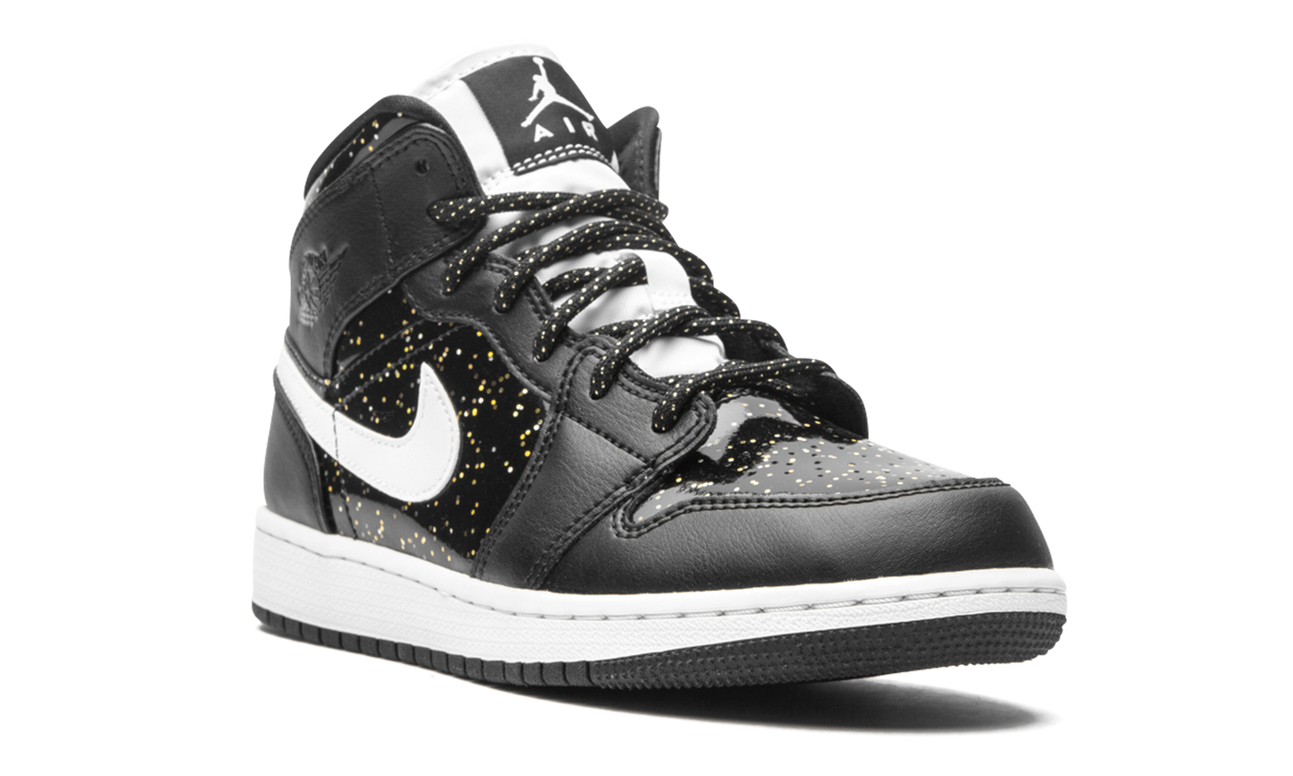 Jordan 1 Mid SE GS "Black Glitter" AV5174 001
