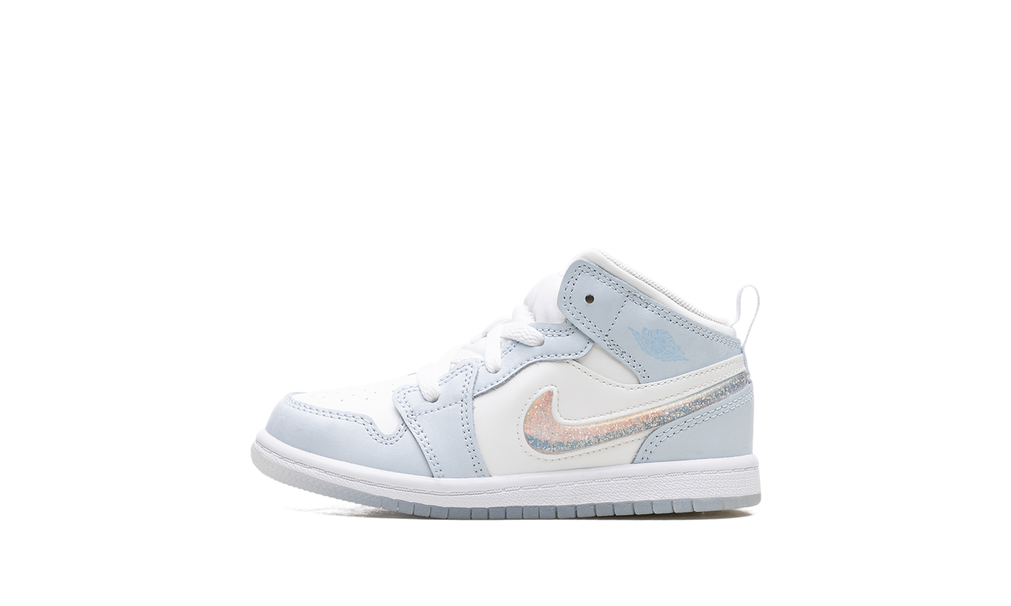 Air Jordan 1 Mid TD "Glitter Swoosh" FQ9116 400