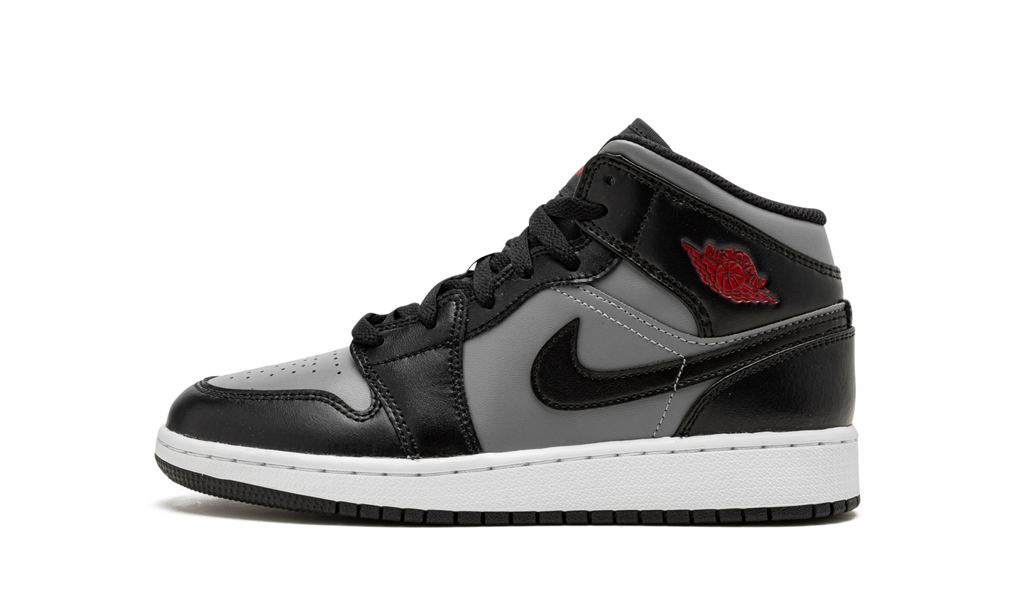 Air Jordan 1 Mid GS "Shadow / Red" 554725 096