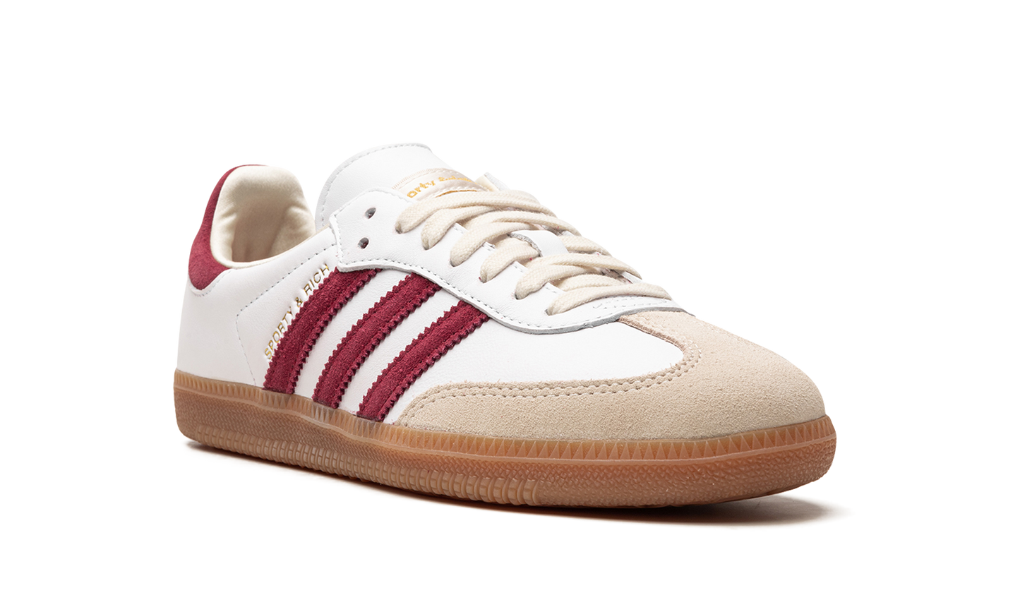 Samba OG "Sporty & Rich - White Core Burgundy" IF5660