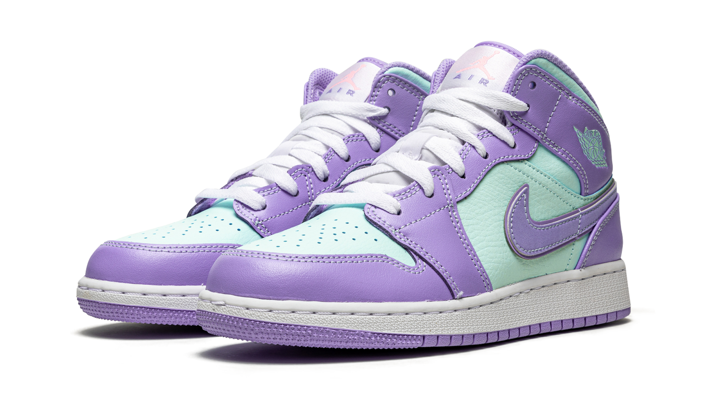 Air Jordan 1 Mid GS "Purple Pulse / Arctic Punch" 554725 500