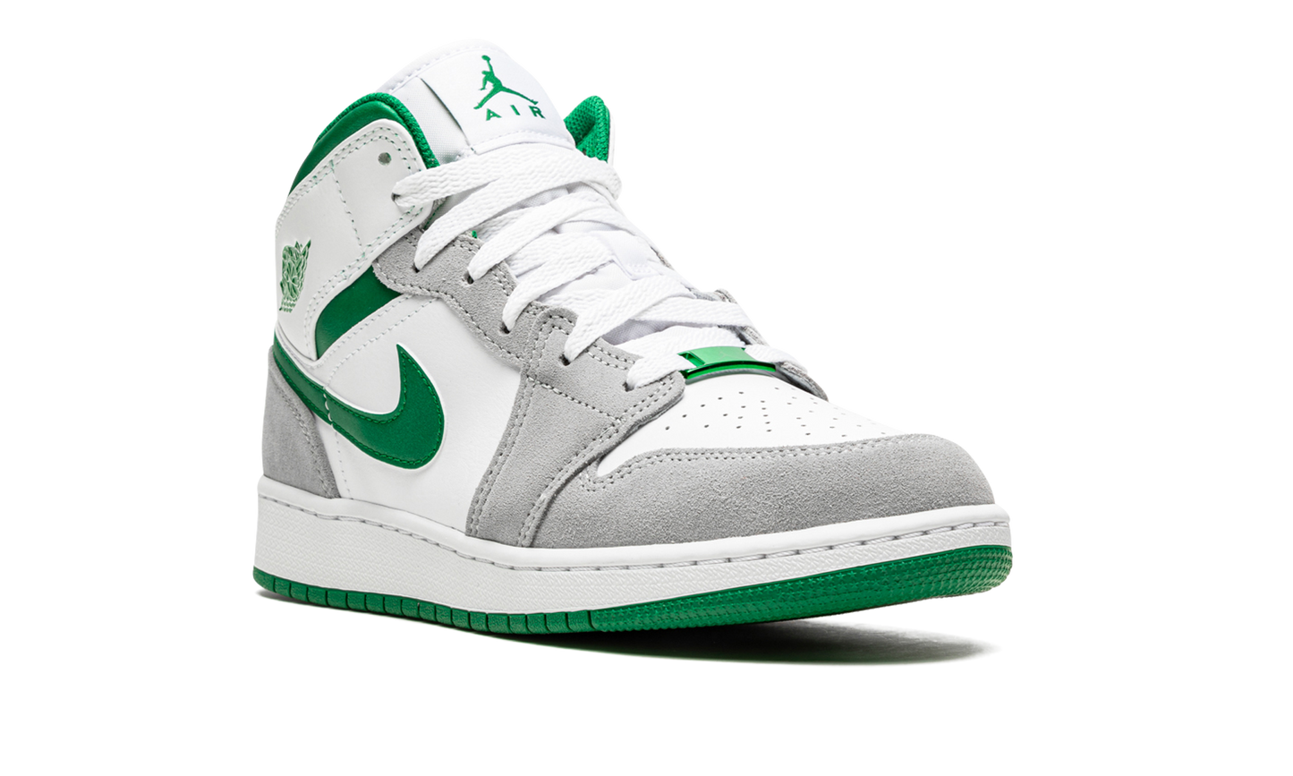 Air Jordan 1 Mid SE GS "Grey / Pine Green" DC7248 103