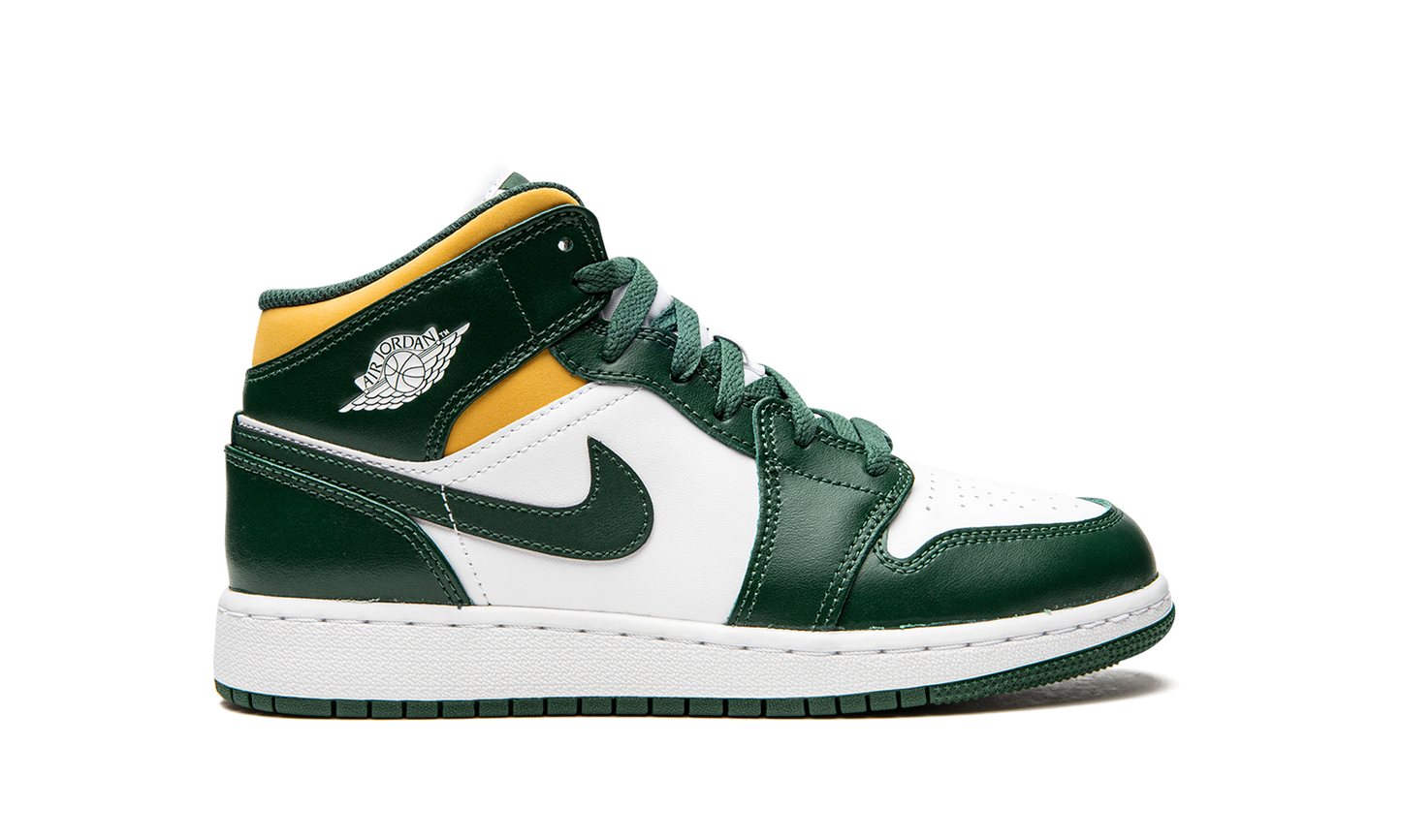 Air Jordan 1 Mid GS "Sonics" 554725 371