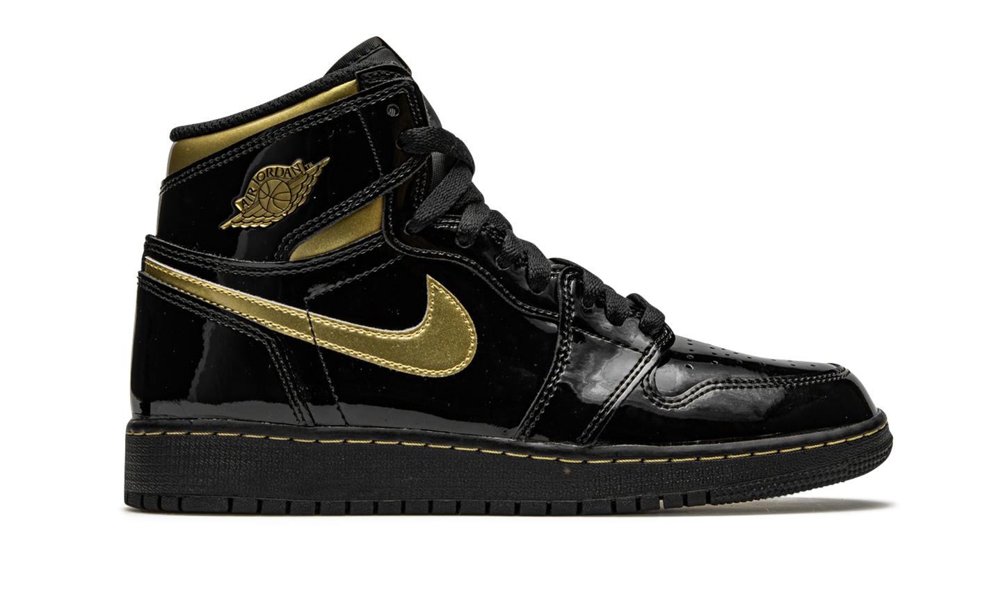 Air Jordan 1 Retro High OG GS "Black Metallic Gold" 575441 032