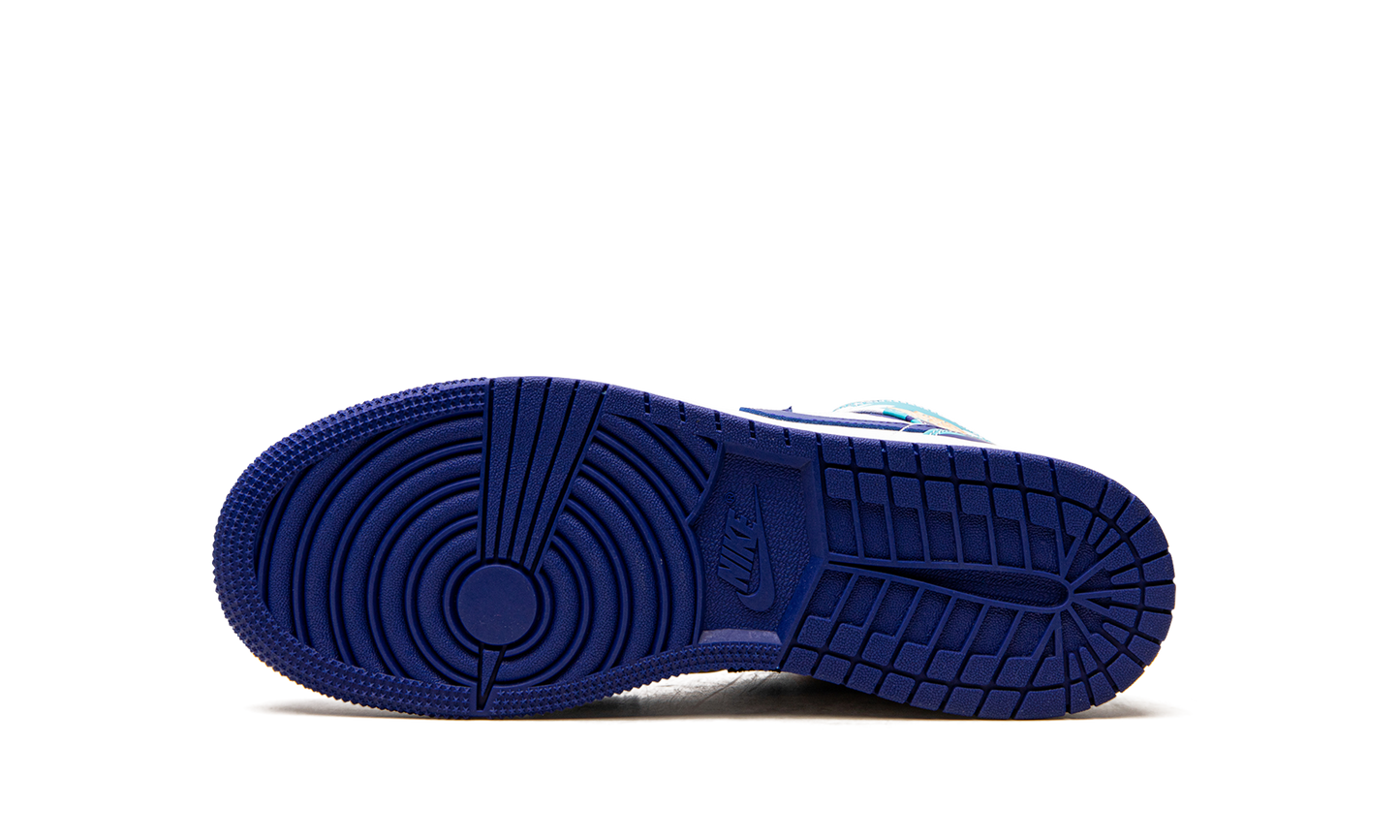 Air Jordan 1 Mid GS "Geometric Print" 555112 105