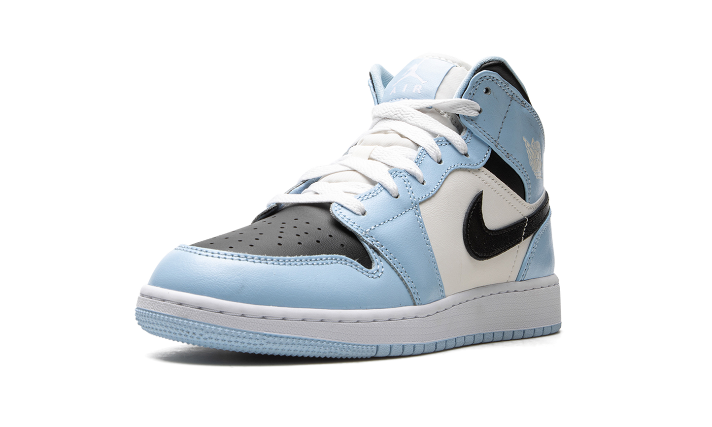 Air Jordan 1 Mid GS "Ice Blue" 555112 401