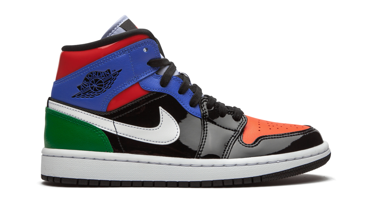 AIR JORDAN 1 MID SE WMNS "Multicolor Patent" CV5276 001