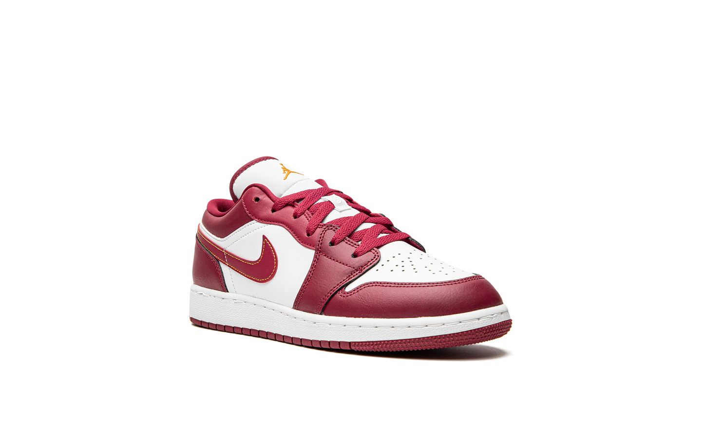 Air Jordan 1 Low GS "Cardinal Red" 553560 607
