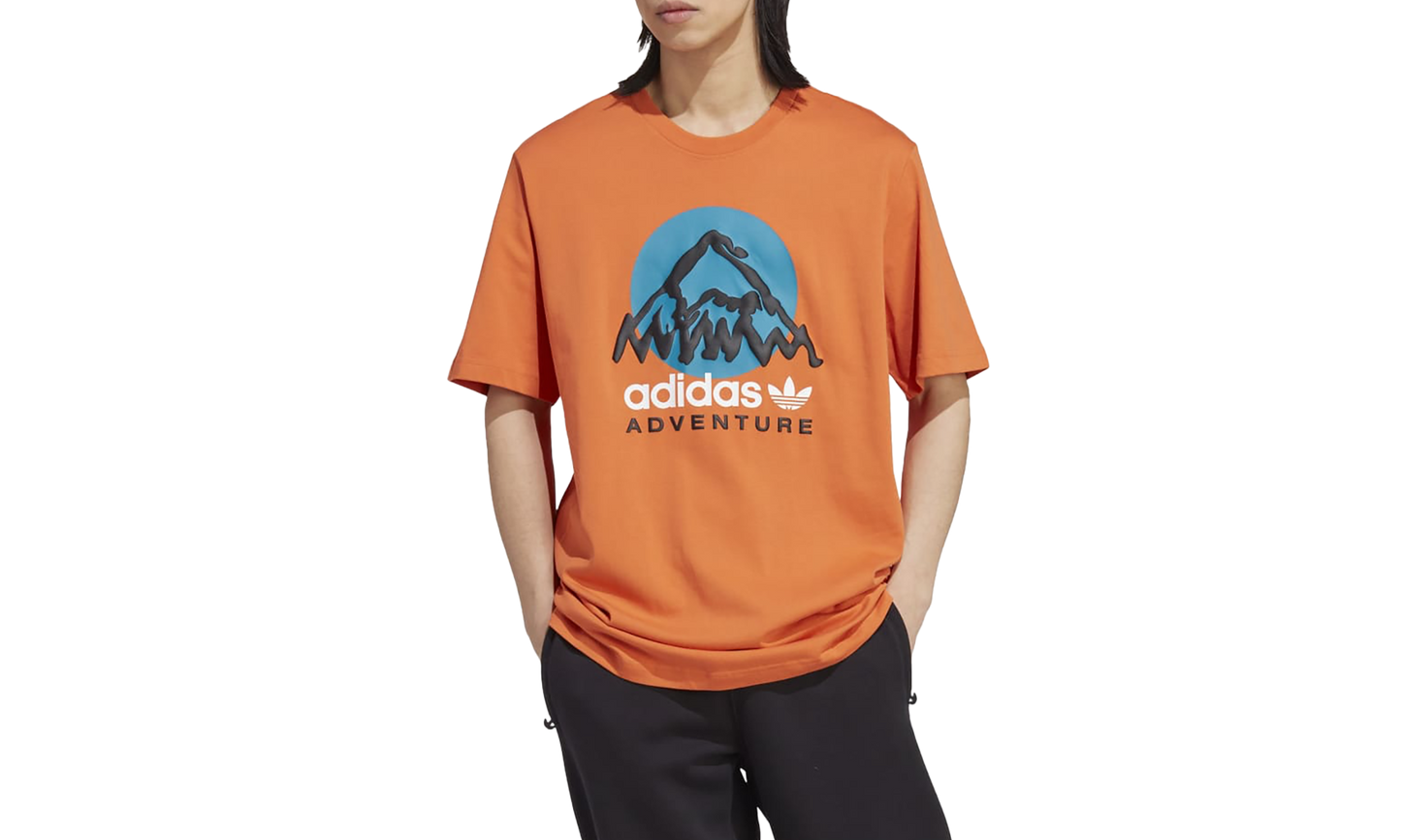 Adventure Mountain Tee "Earth Day - Orange" IC2359