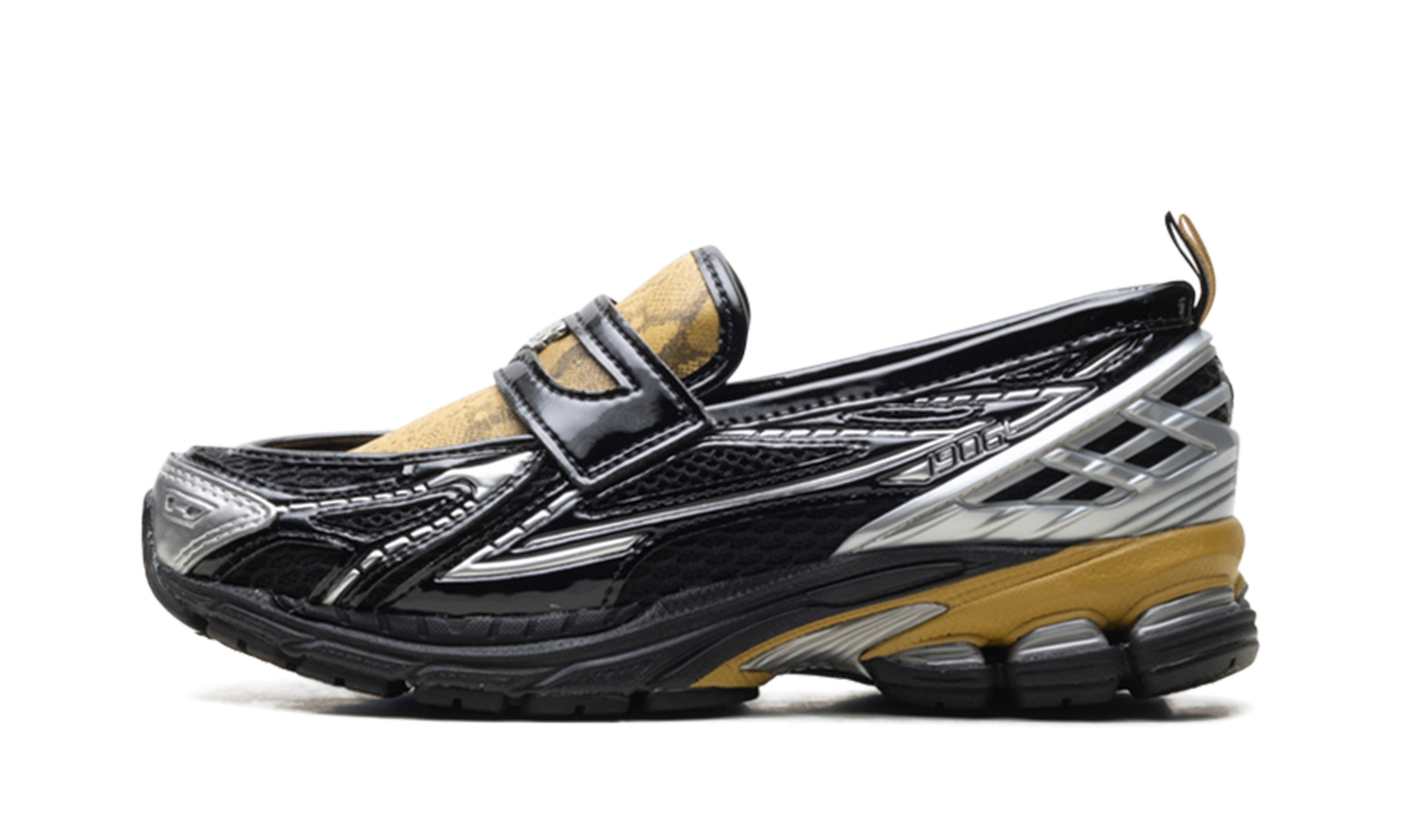 1906L "GANNI - Black Fall Leaf Snakeskin" U1906LGA