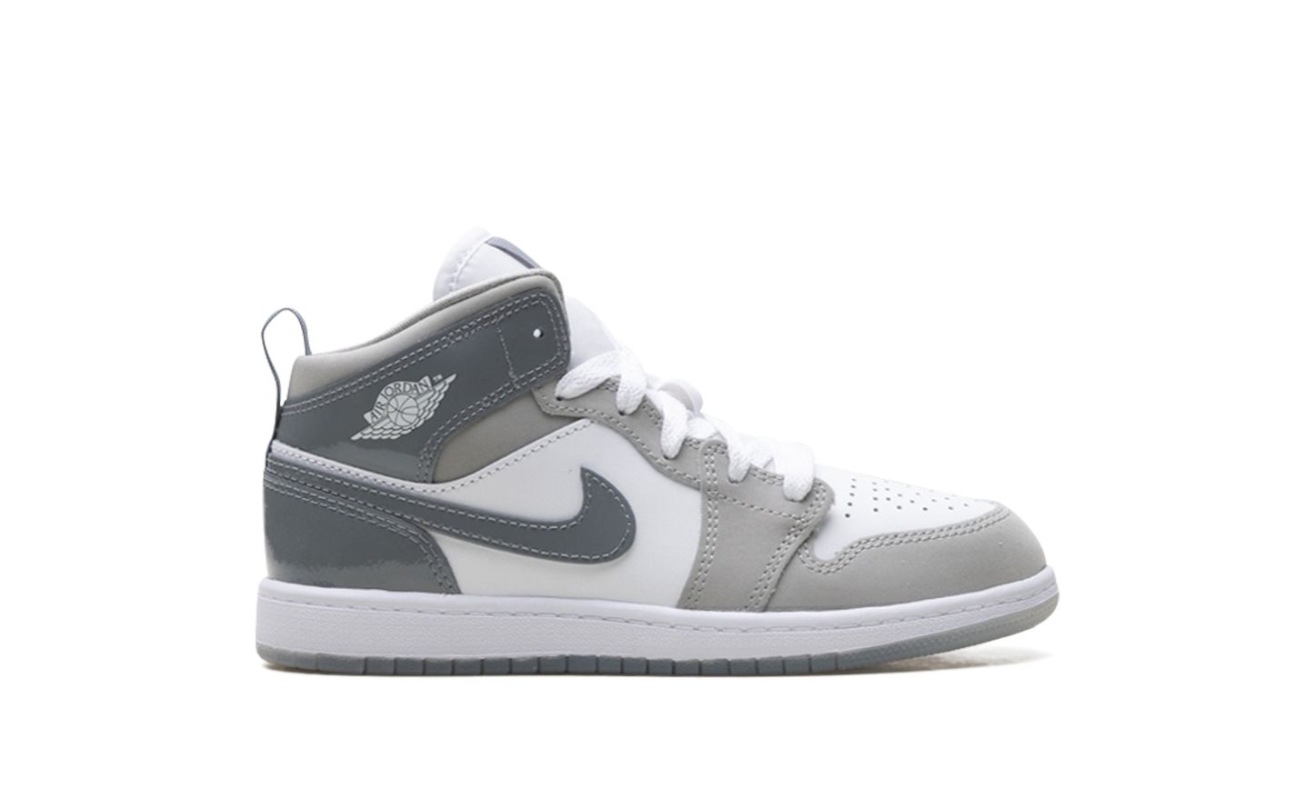 Air Jordan 1 Mid SE PS "White Medium Grey Cool Grey" HF3194 100
