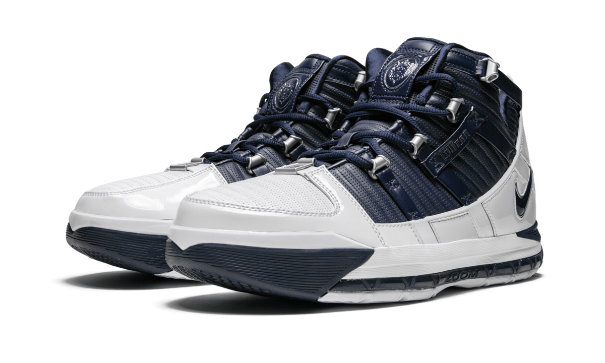 Zoom Lebron 3 QS "White/Navy"