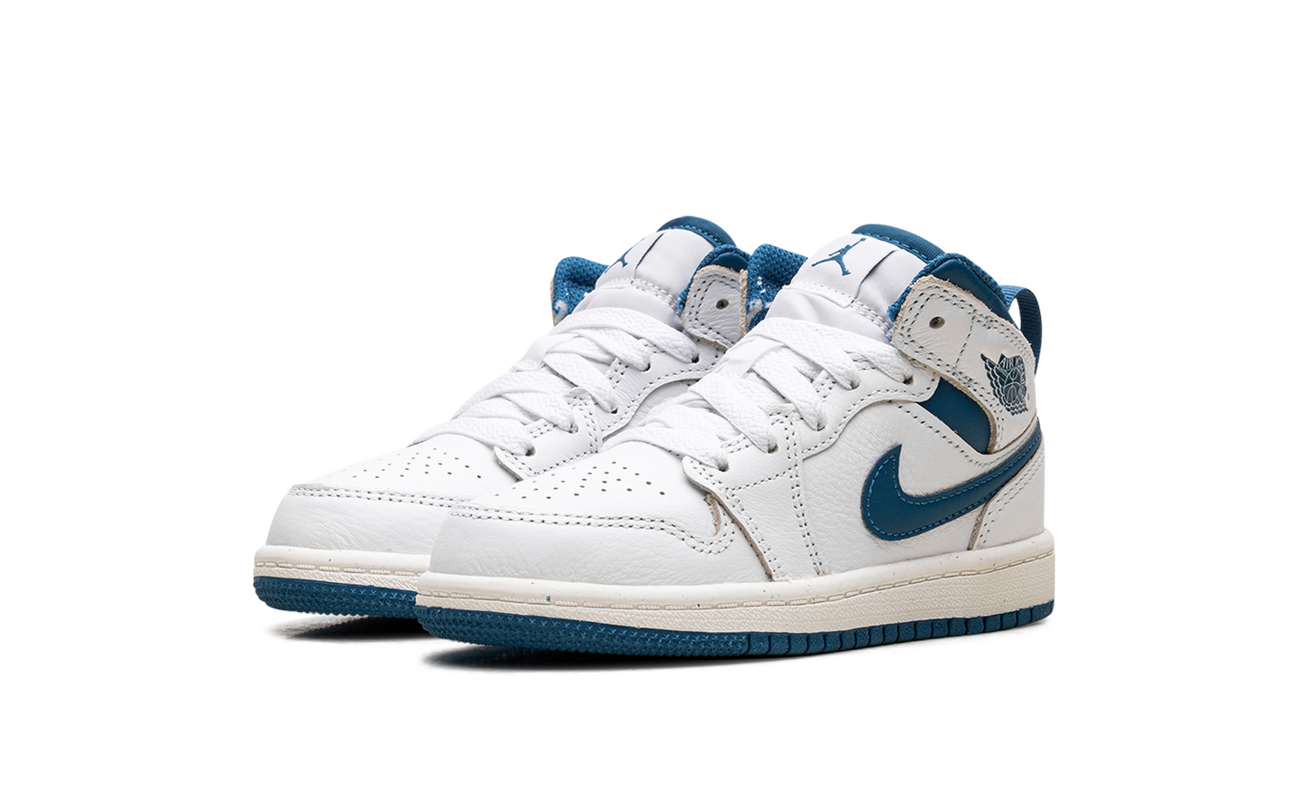 Air Jordan 1 Mid SE PS "INDUSTRIAL BLUE" FN7493 141