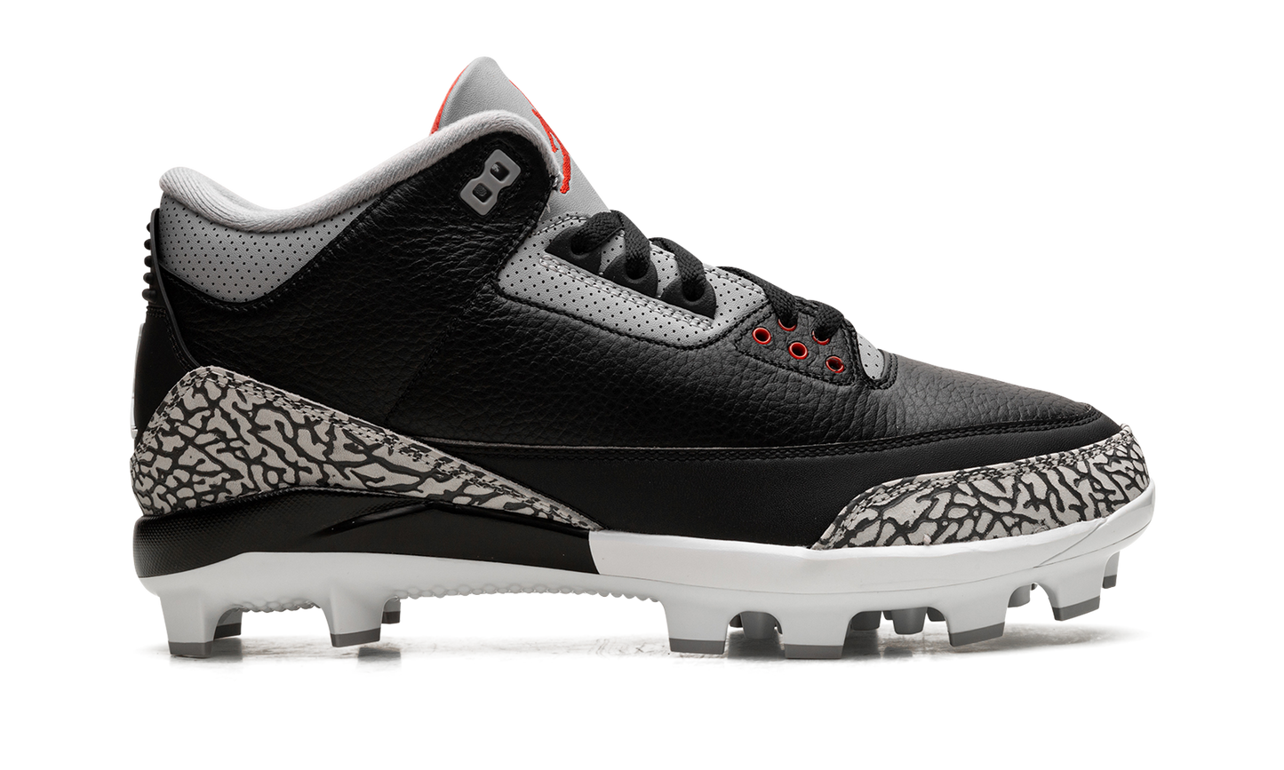 Air Jordan 3 Cleats "Black Cement" FZ8627 001