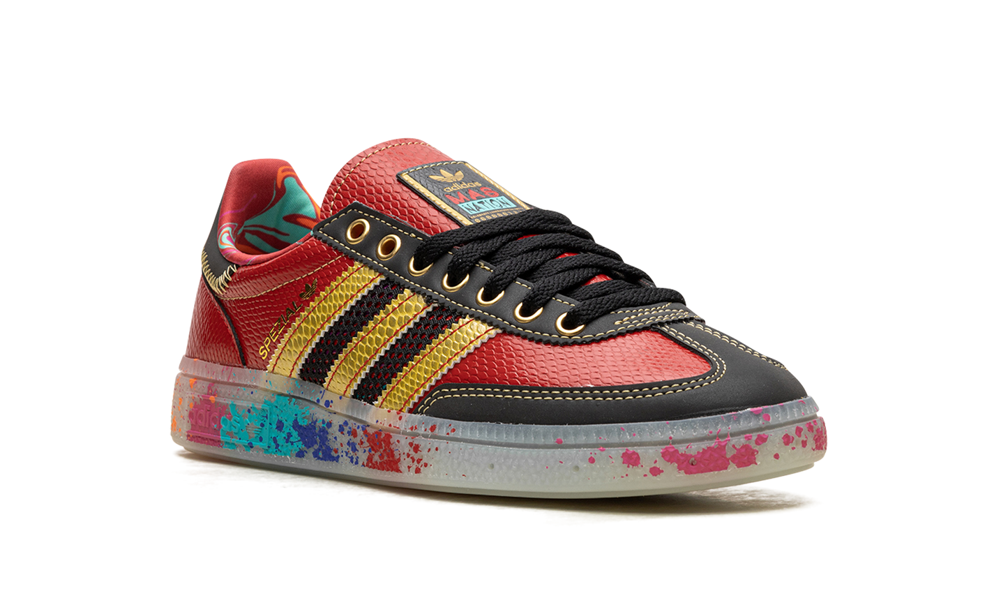 Handball Spezial "S.E.E.D. - Scarlet Gold Paint Splatter" ID8617