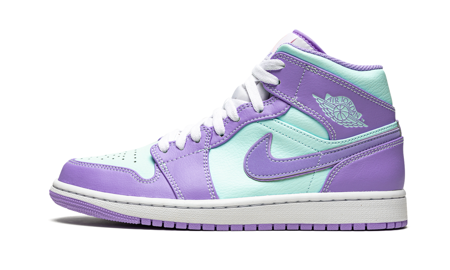 Air Jordan 1 Mid "Purple Pulse / Glacier Blue" 554724 500