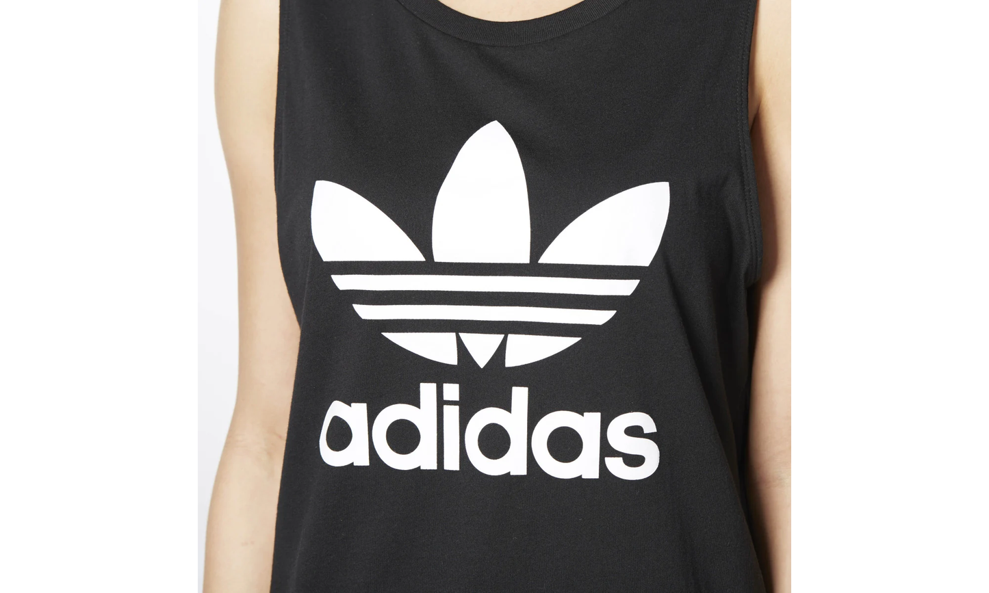 Loose Trefoil Tank Top "Black / White" AY8134