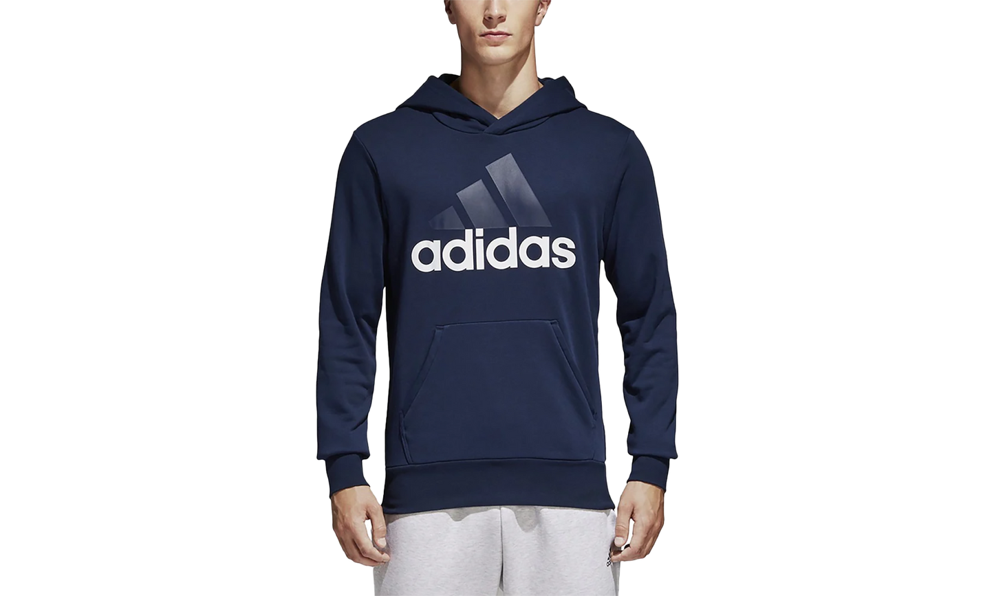 Essentials Linear Pullover Hoodie "Navy White" B45730
