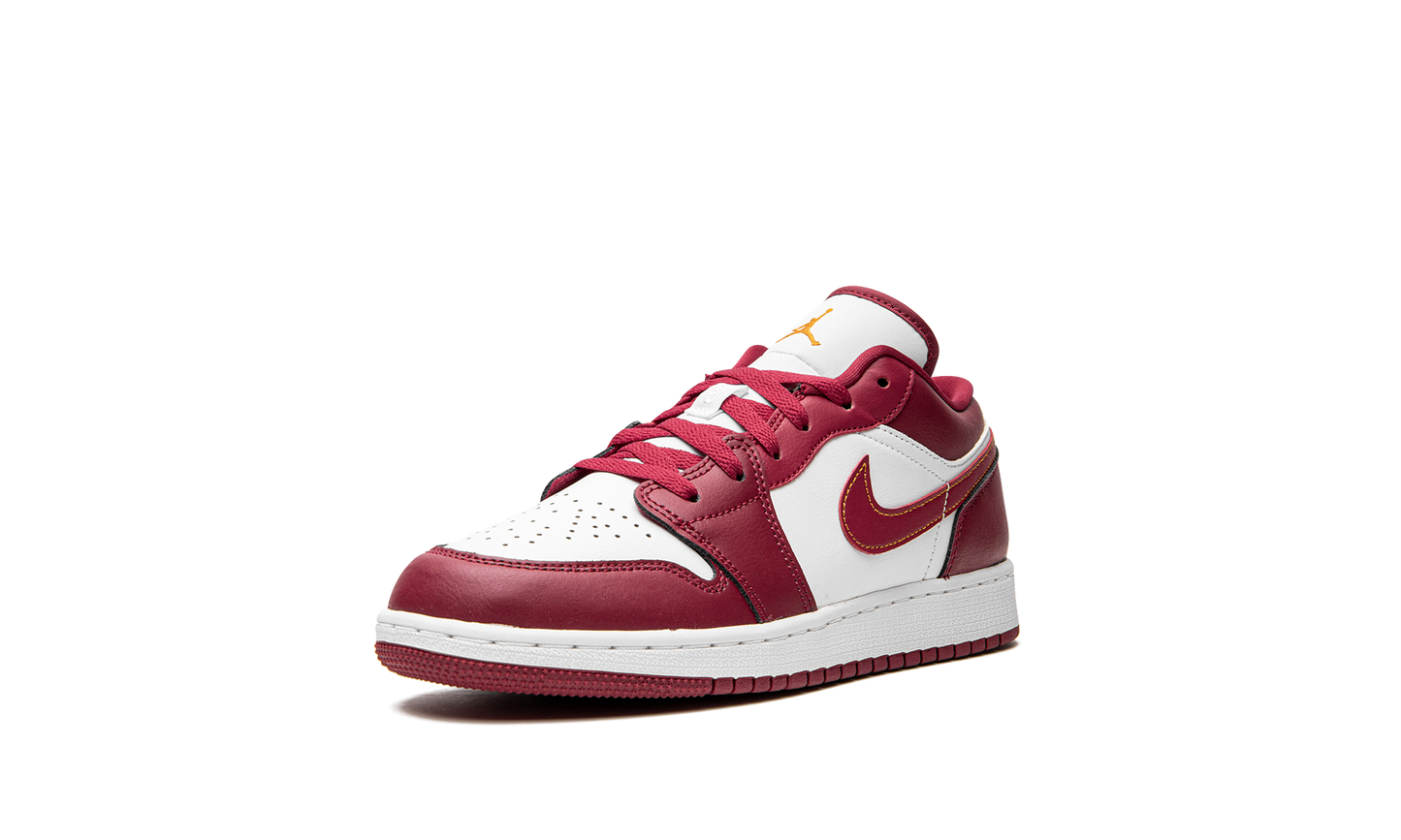 Air Jordan 1 Low GS "Cardinal Red" 553560 607