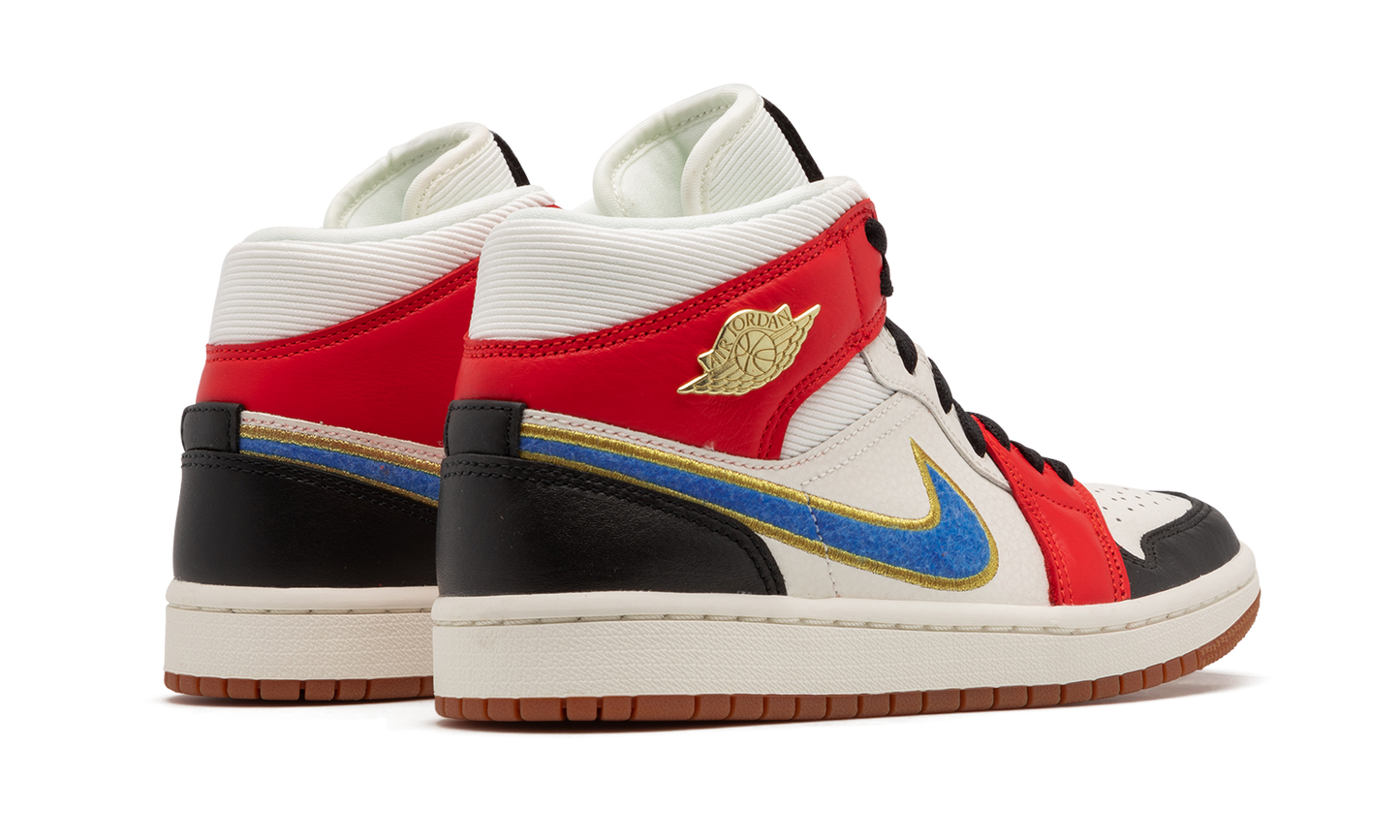 AIR JORDAN 1 MID SE WMNS "Let(Her)Man" DC1426 100