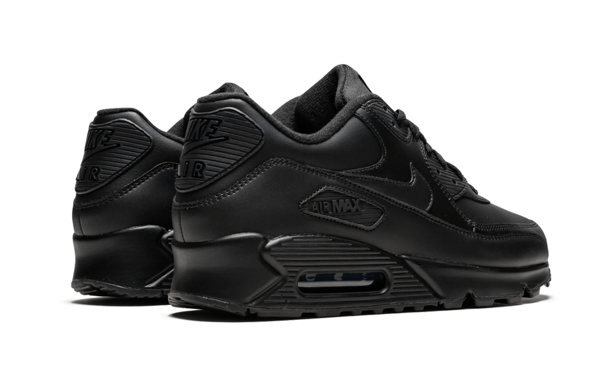 Air Max 90 Leather "Triple Black" 302519 001A