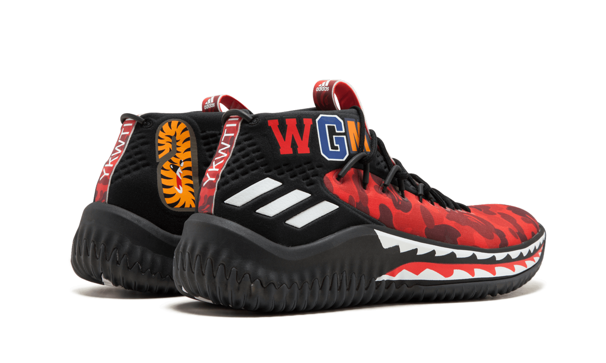 DAME4 Bape "Red Shark ABC Camo"