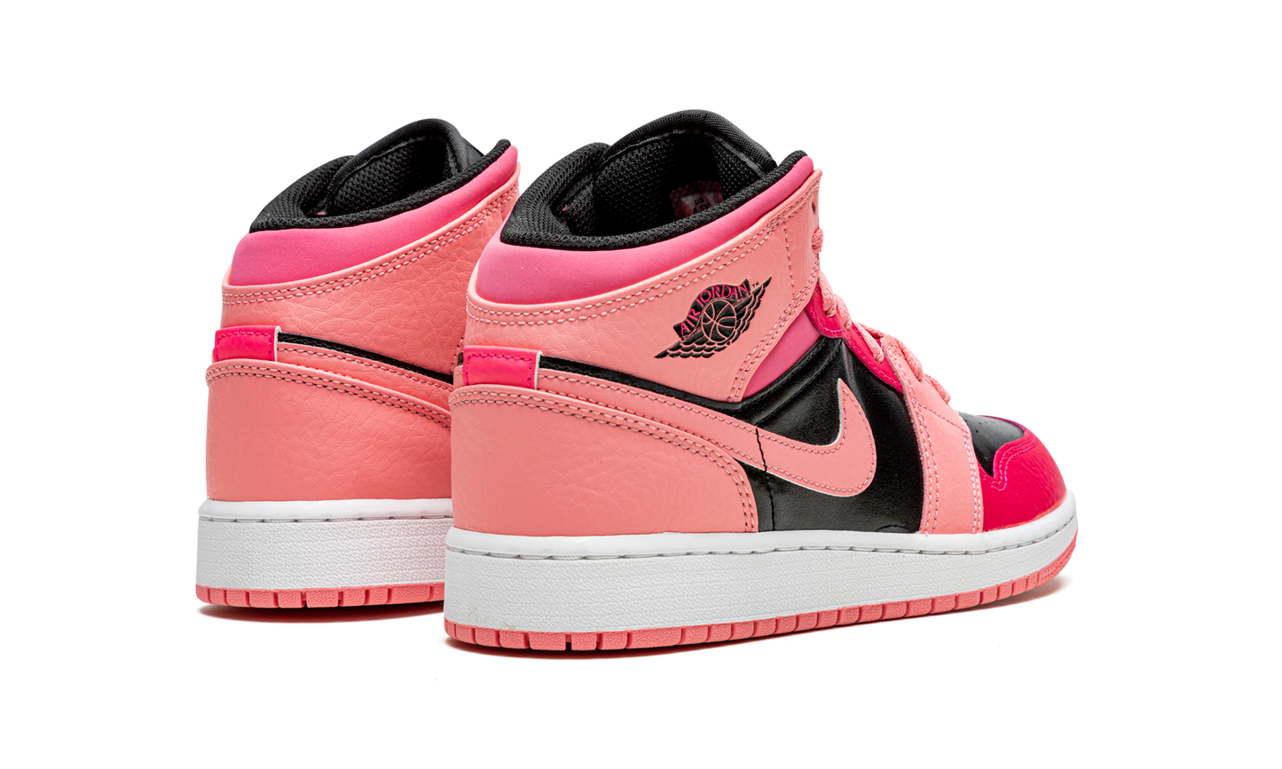 Air Jordan 1 Mid GS "Coral Chalk" 554725 662