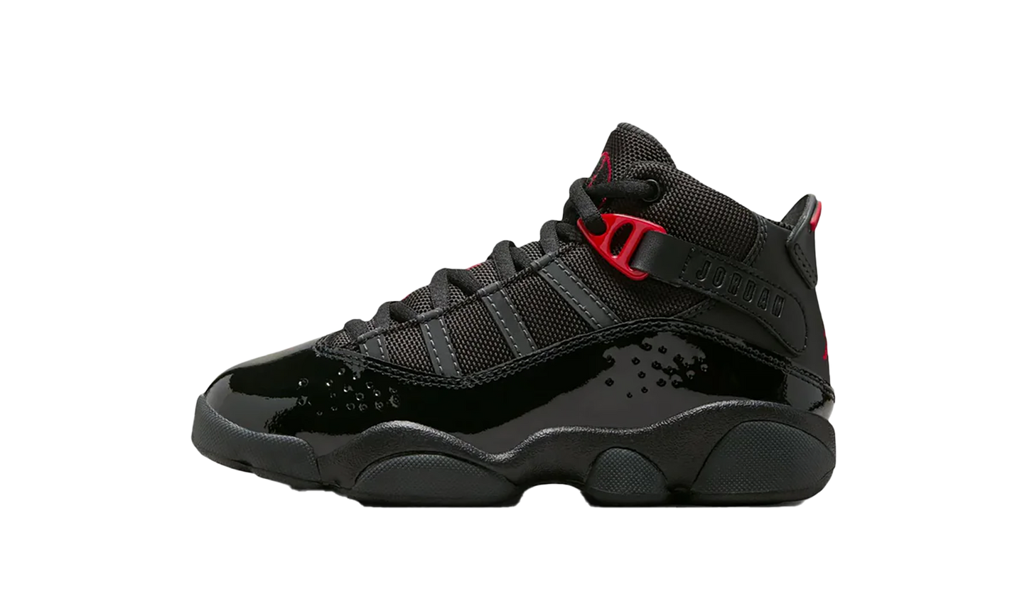 Jordan 6 Rings PS "Black Anthracite Fire Red" 323432 026
