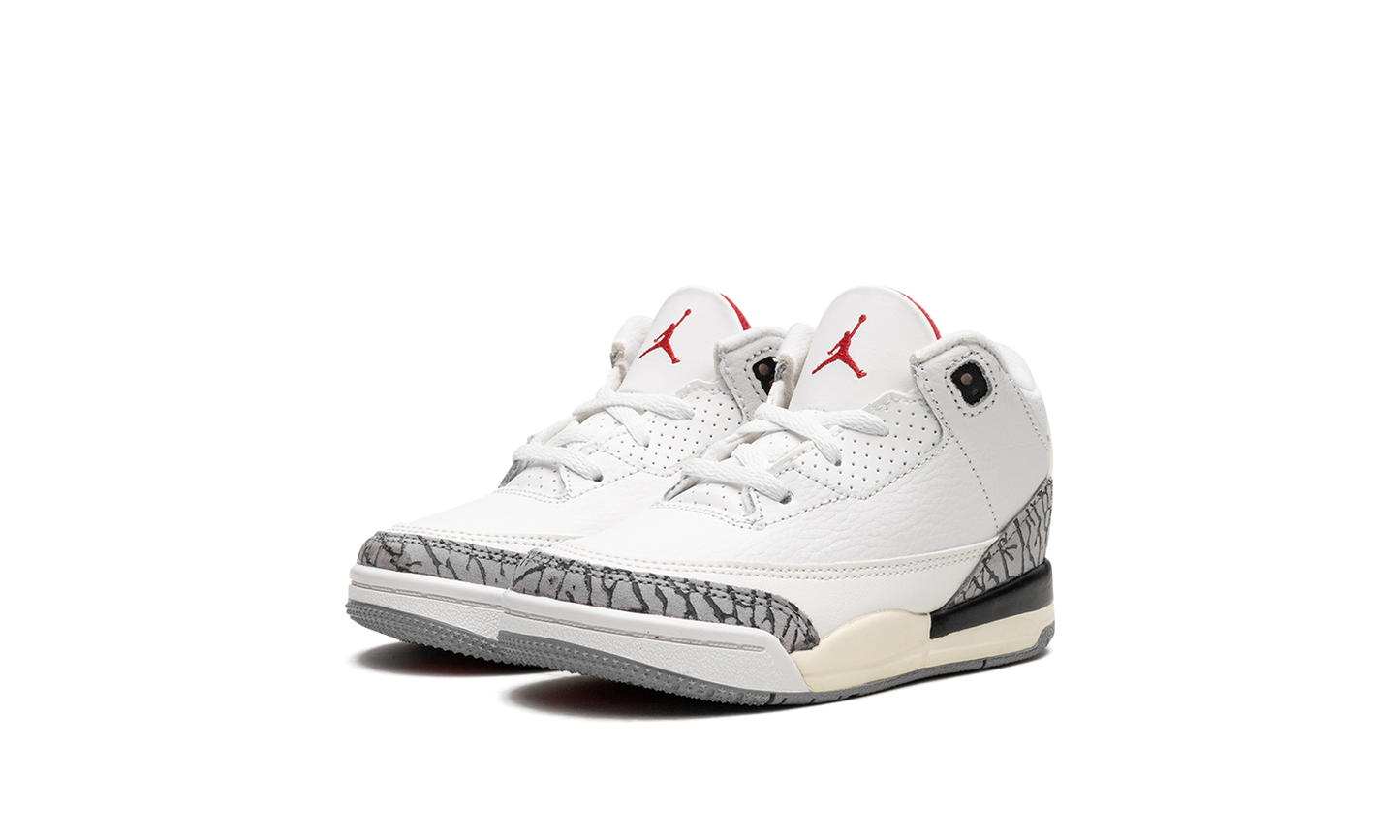 Air Jordan 3 TD "White Cement Reimagined 2023" DM0968 100