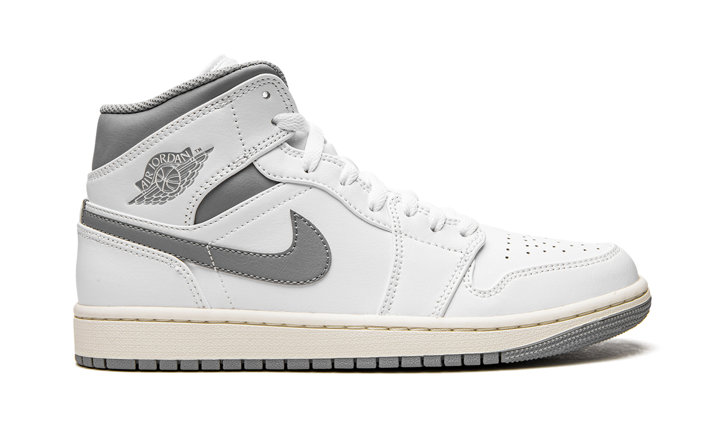 Air Jordan 1 Mid "White / Stealth Grey" 554724 135