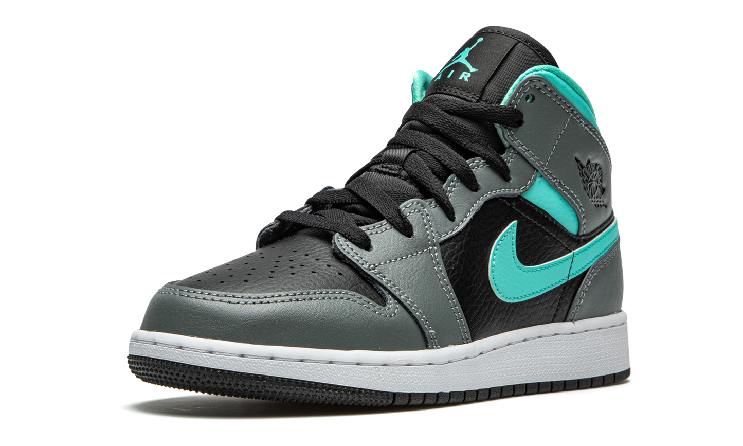 Air Jordan 1 Mid GS "Grey / Aqua"