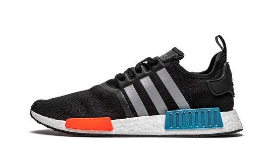 NMD_R1 "Black / Silver / Solar Red" FY5727